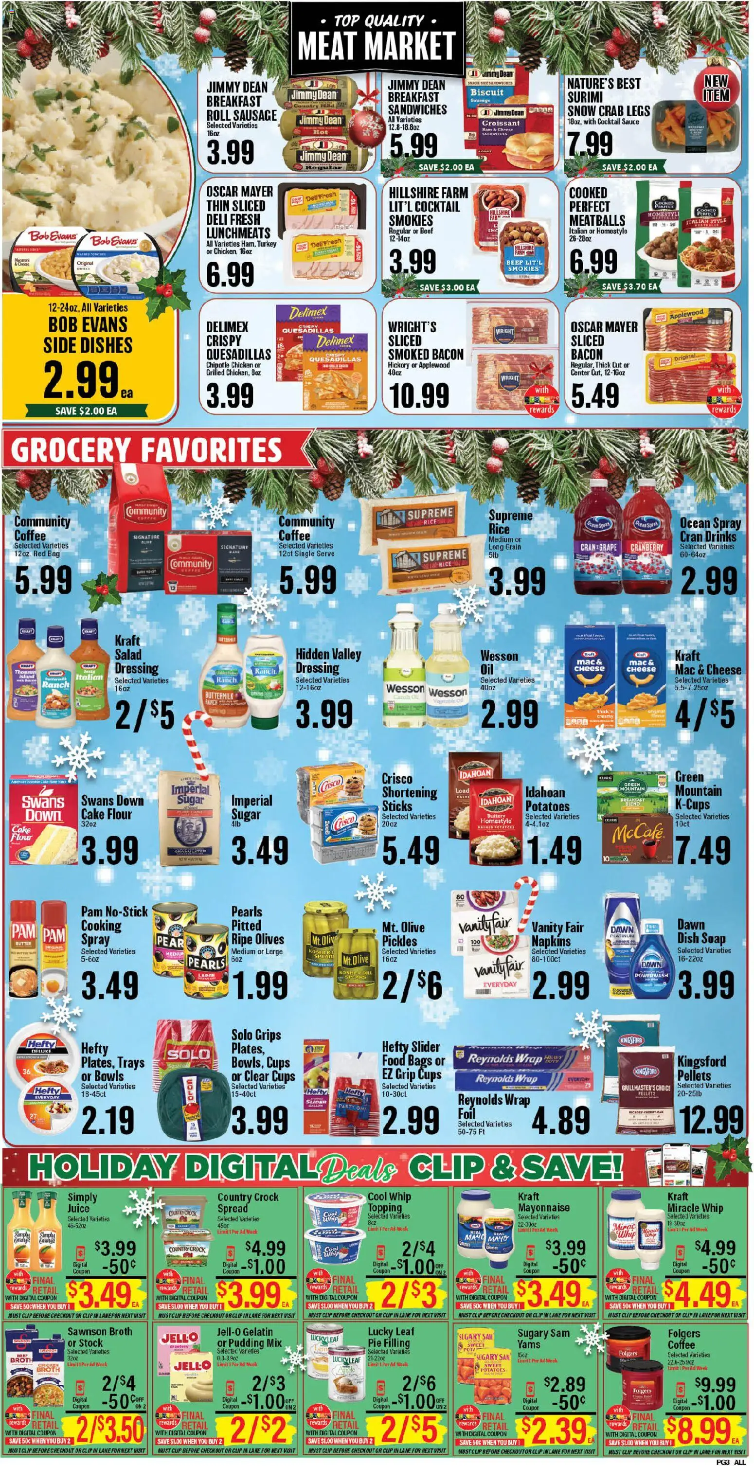 Market Basket Leesville, Many - valid from 17.12.2025 | Page: 3 | Products: Cheese, Coffee, Soap, Rice