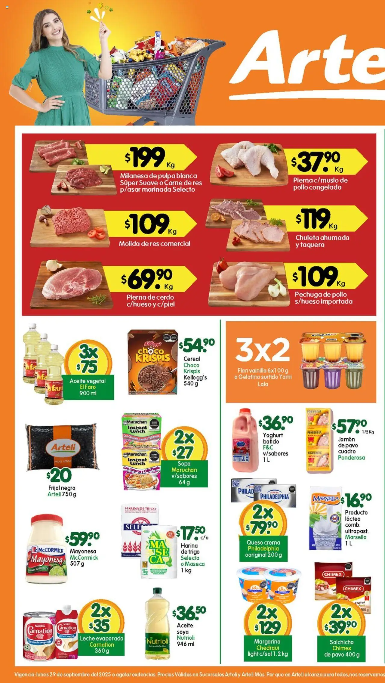 Nuevas ofertas de Arteli válidas en toda la República Mexicana desde el 29.09.2025. ¡Encuentra las mejores ofertas en Arteli - Folleto Tuxpan! | Página: 1 | Productos: Pollo, Milanesa, Crema, Cerdo