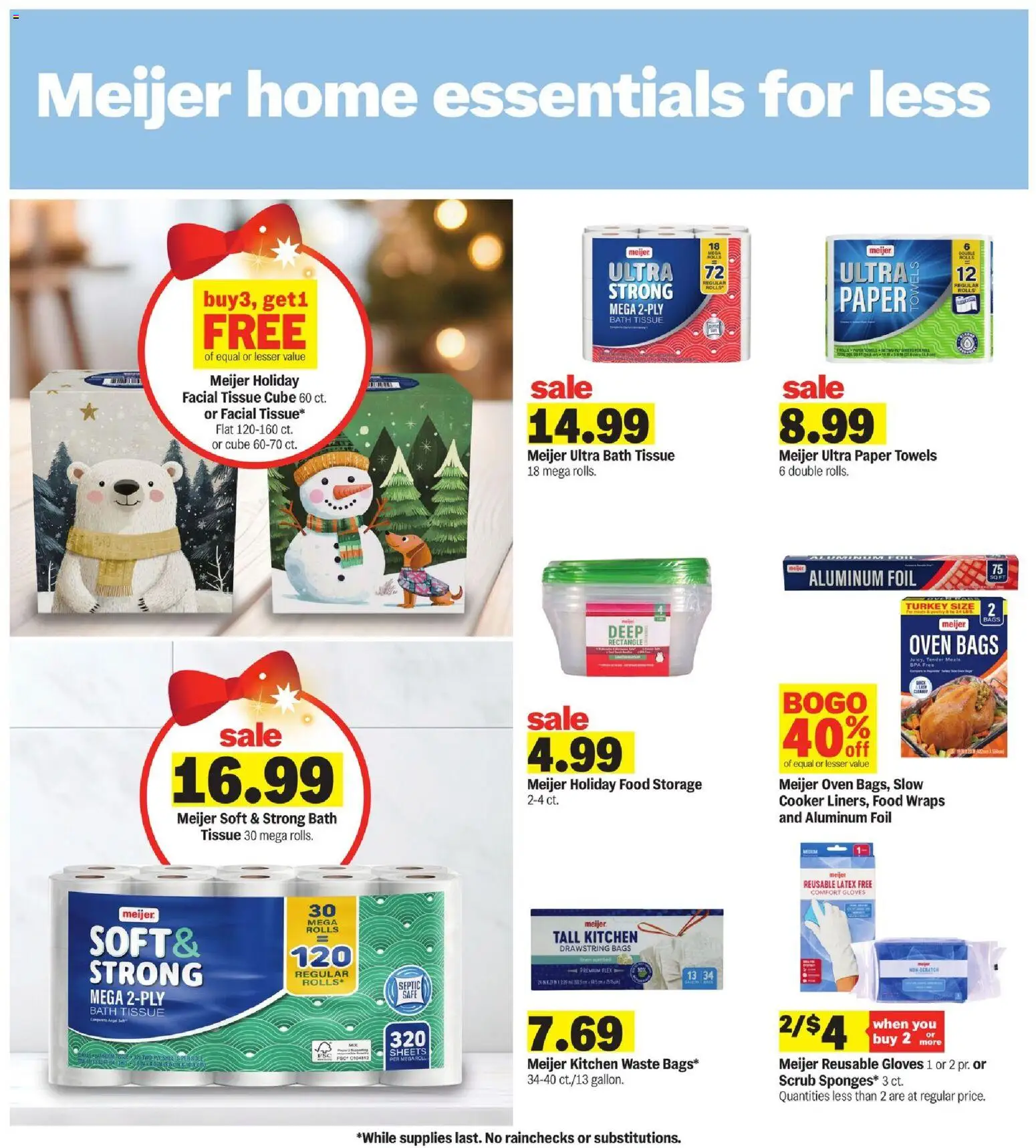 Meijer Weekly Ad - MI - valid from 19.11.2025 | Page: 25 | Products: Cooker, Bath, Gloves, Oven