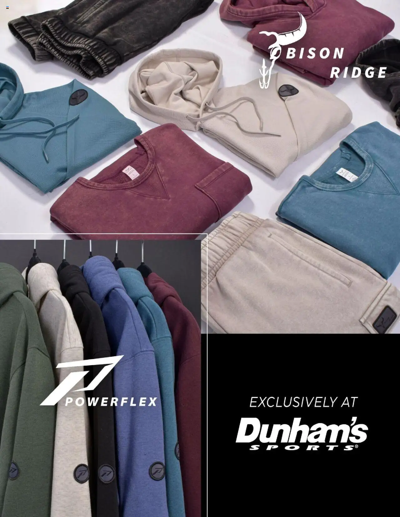Dunham's Sports Bison Ridge & Powerflex Apparel Guide - valid from 25.09.2025 | Page: 1 | Products: Ridge