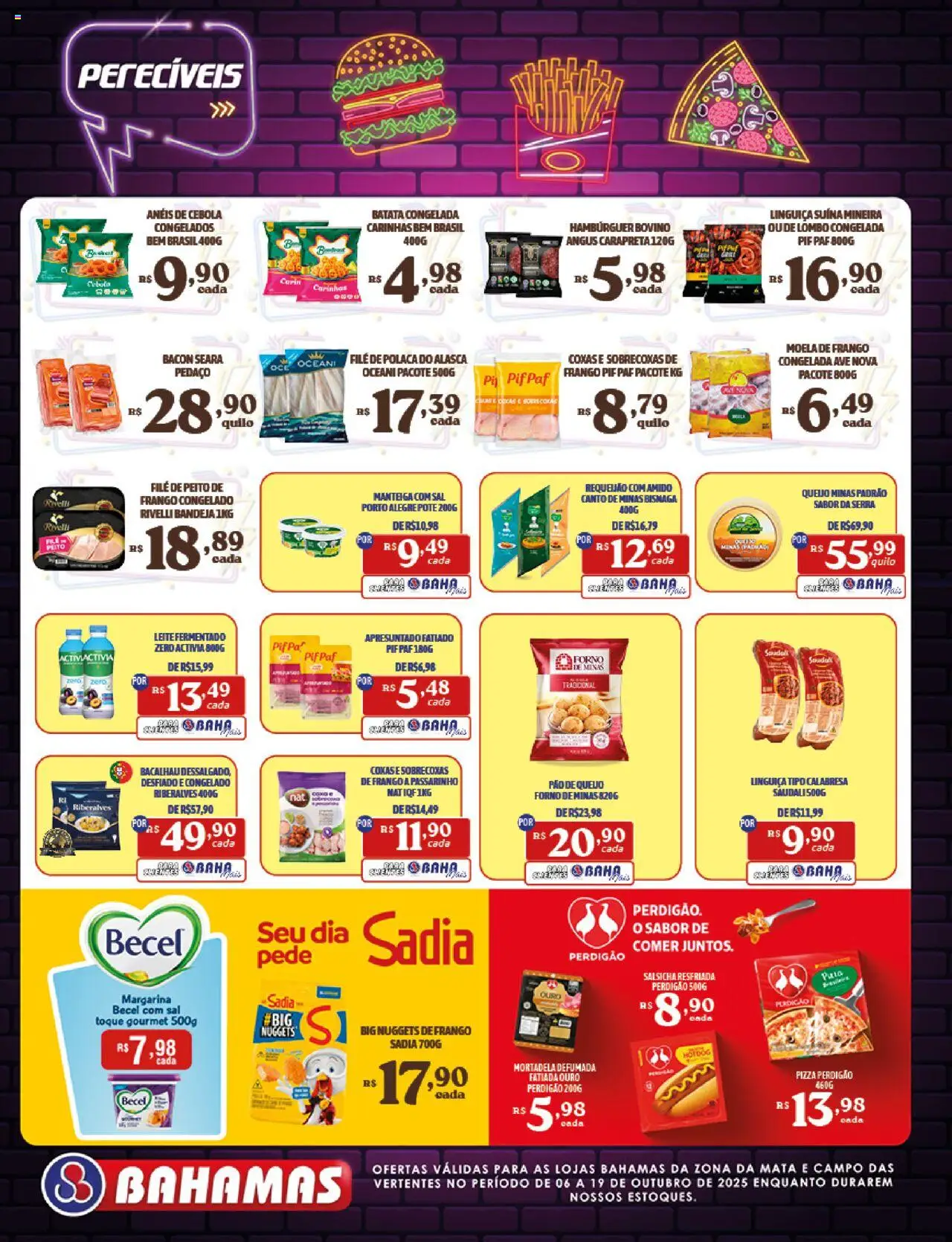 Bahamas Supermercados Folheto - válido de 06.10.2025 | Página: 10 | Produtos: Forno, Colar, Manteiga, Pizza