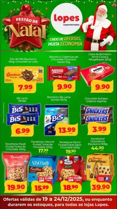 Lopes Supermercados - Ofertas de Natal - Pré-Visualização do folheto da loja Lopes Supermercados, válido de 19.12.2025