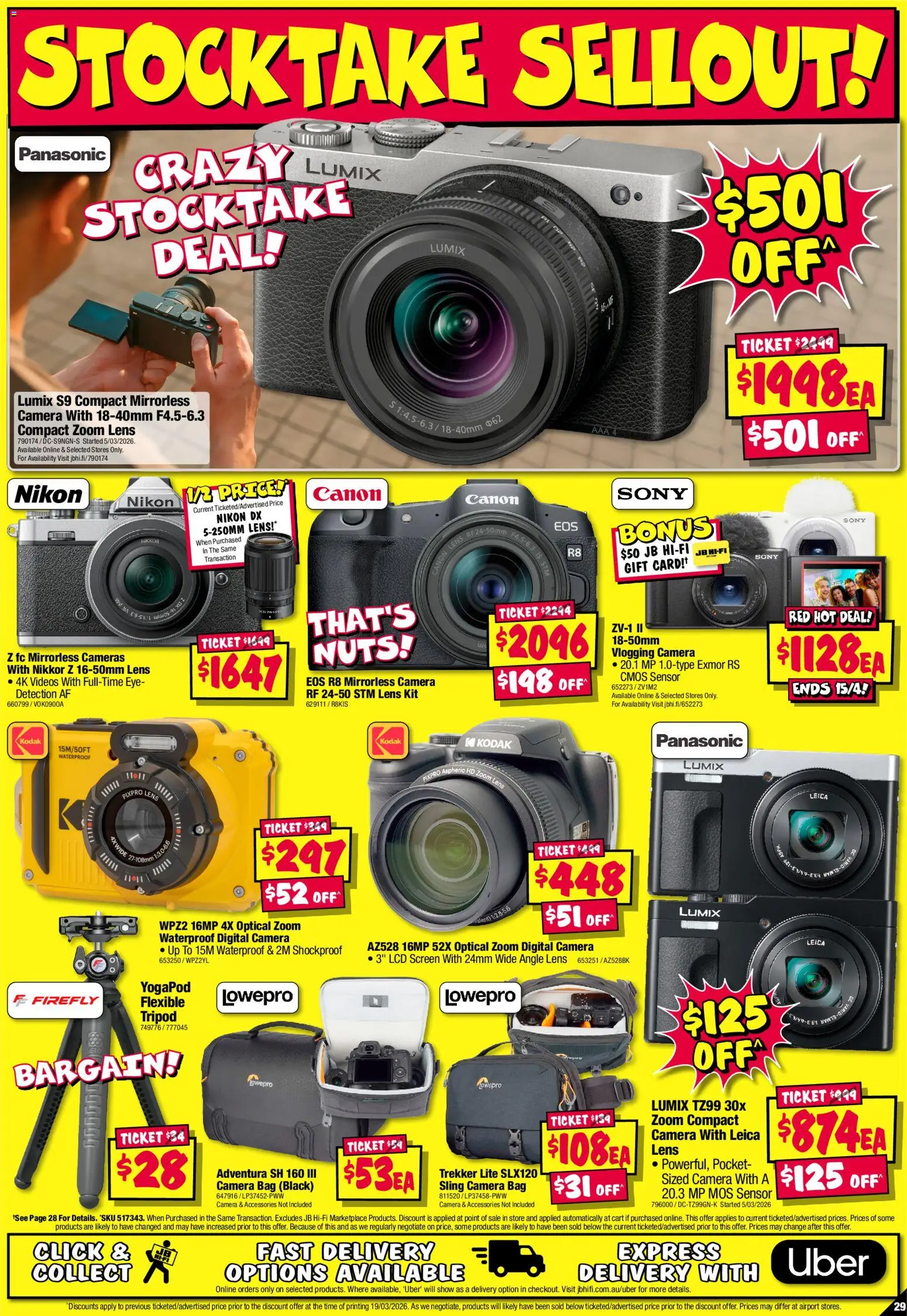 JB Hi-Fi catalogue - valid from 02.04.2026 | Page: 29 | Products: Nuts, Camera, Bag, Screen