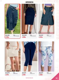 Vista previa de Andrea catálogo Outlet, nuevo folleto de la tienda, válido en México a partir del 21.12.2025 | Página: 161 | Productos: Sal, Ropa, Falda