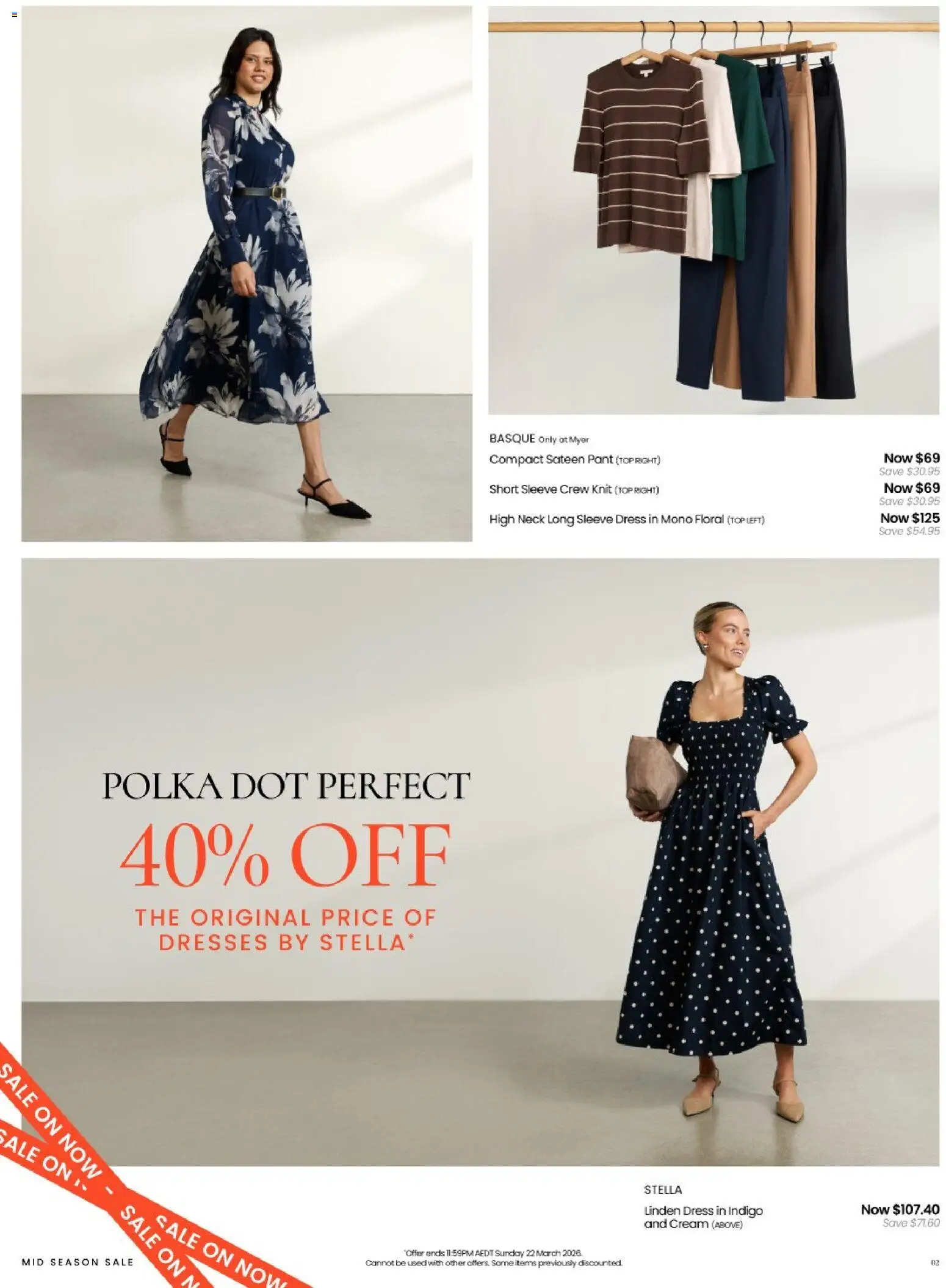 Myer catalogue - valid from 04.03.2026 | Page: 2 | Products: Floral, Long sleeve, Cream, Dress