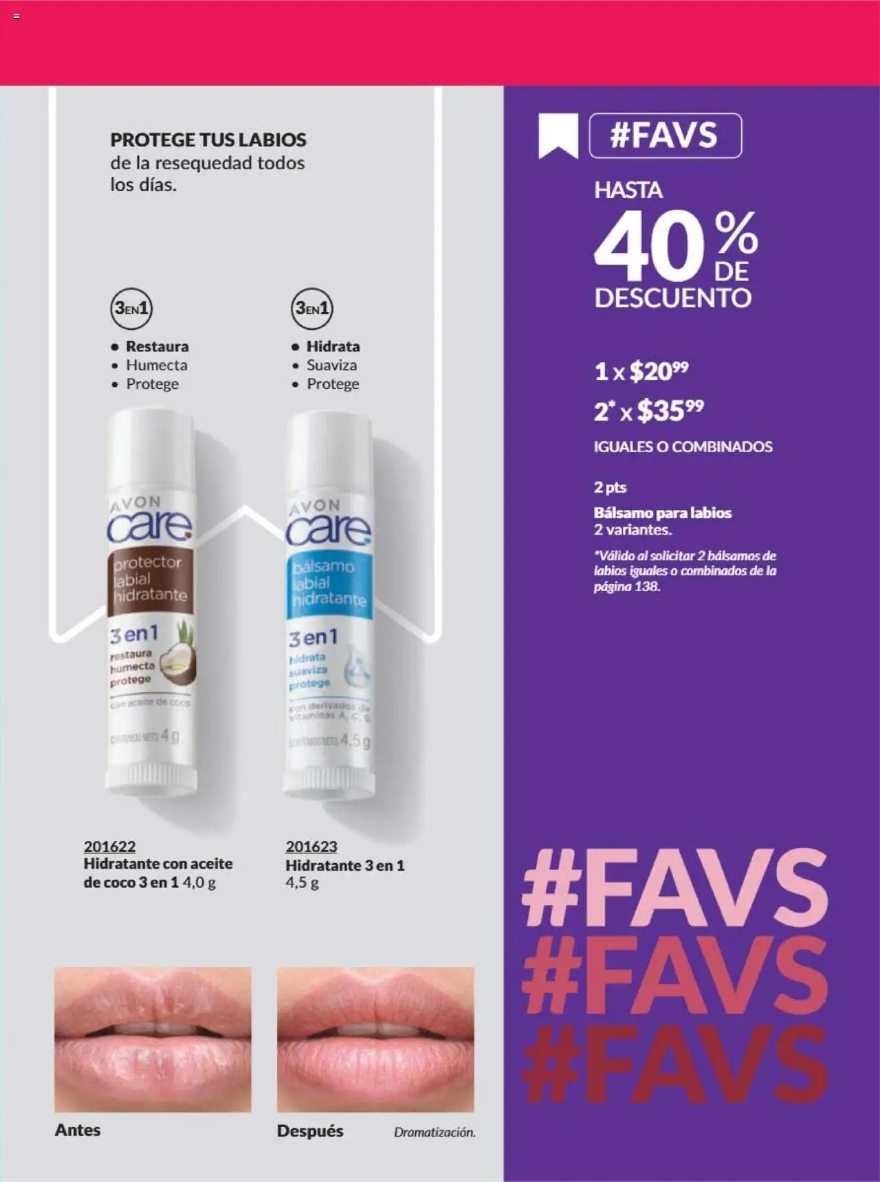 Nuevas ofertas de AVON válidas en toda la República Mexicana desde el 09.10.2025. ¡Encuentra las mejores ofertas en AVON - Campaña 16 2025! | Página: 135 | Productos: Aceite, Bálsamo, Vitaminas