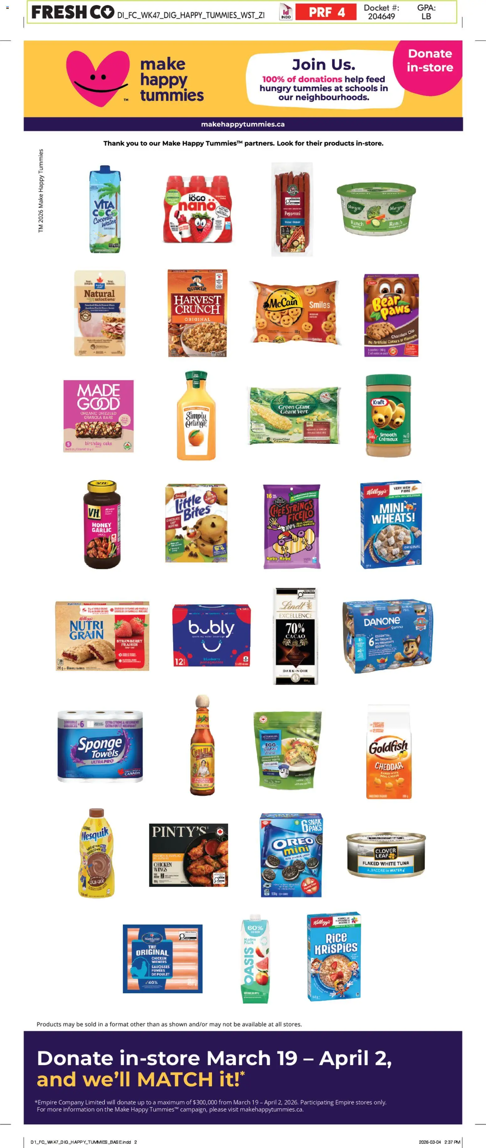 FreshCo flyer valid from 19.03.2026 | Page: 5 | Products: Rice, Cream, Cheese, Chicken