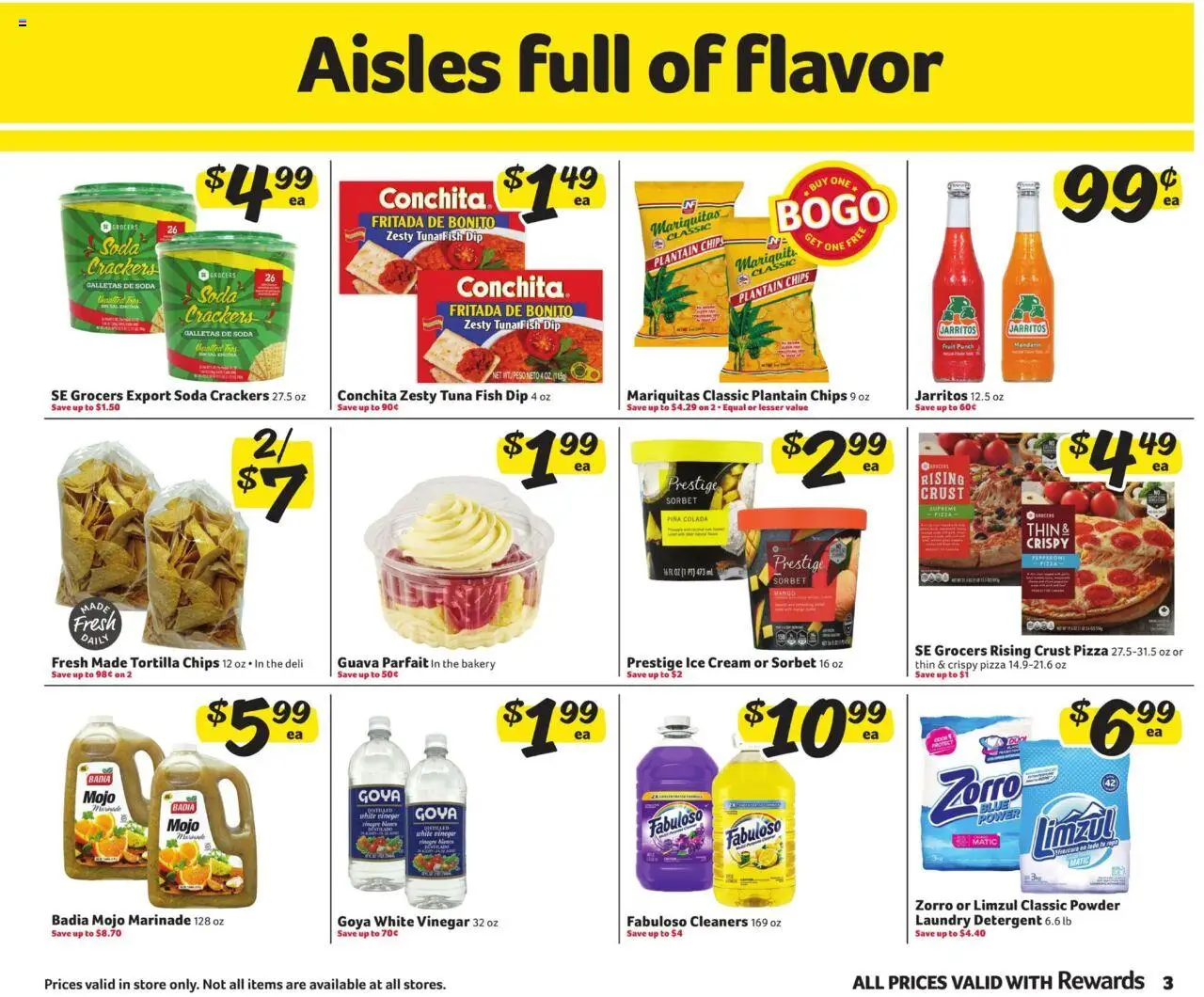 Winn Dixie In-Store Flyer - valid from 17.09.2025 | Page: 3 | Products: Bakery, Fish, Detergent, Cream