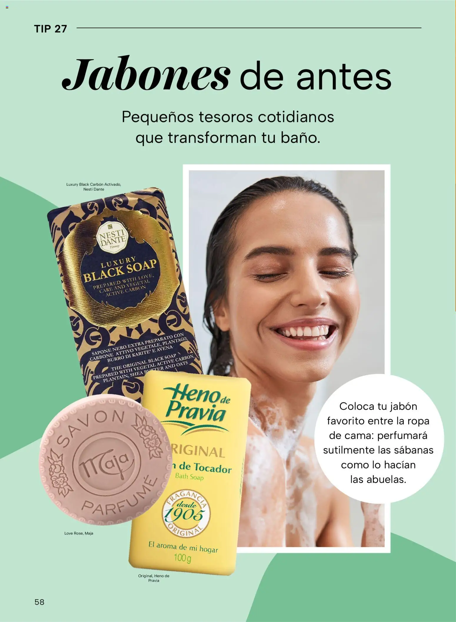 Nuevas ofertas de Chedraui válidas en toda la República Mexicana desde el 24.10.2025. ¡Encuentra las mejores ofertas en Chedraui folleto Vive Bella! | Página: 58 | Productos: Avena, Cama, Sabanas, Jabón