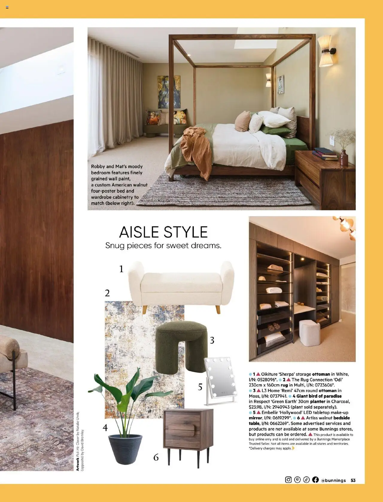 Bunnings Warehouse catalogue - valid from 01.10.2025 | Page: 53 | Products: Plant, Ottoman, Bed, Wardrobe