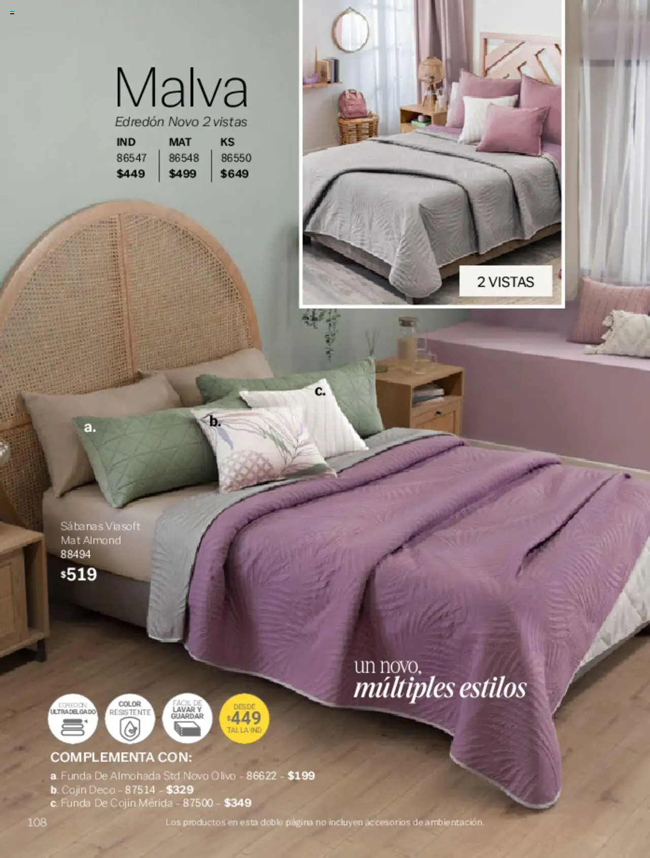 Nuevas ofertas de Vianney válidas en toda la República Mexicana desde el 07.03.2025. ¡Encuentra las mejores ofertas en Vianney catálogo Primavera! | Página: 110 | Productos: Funda, Funda de almohada, Almohada