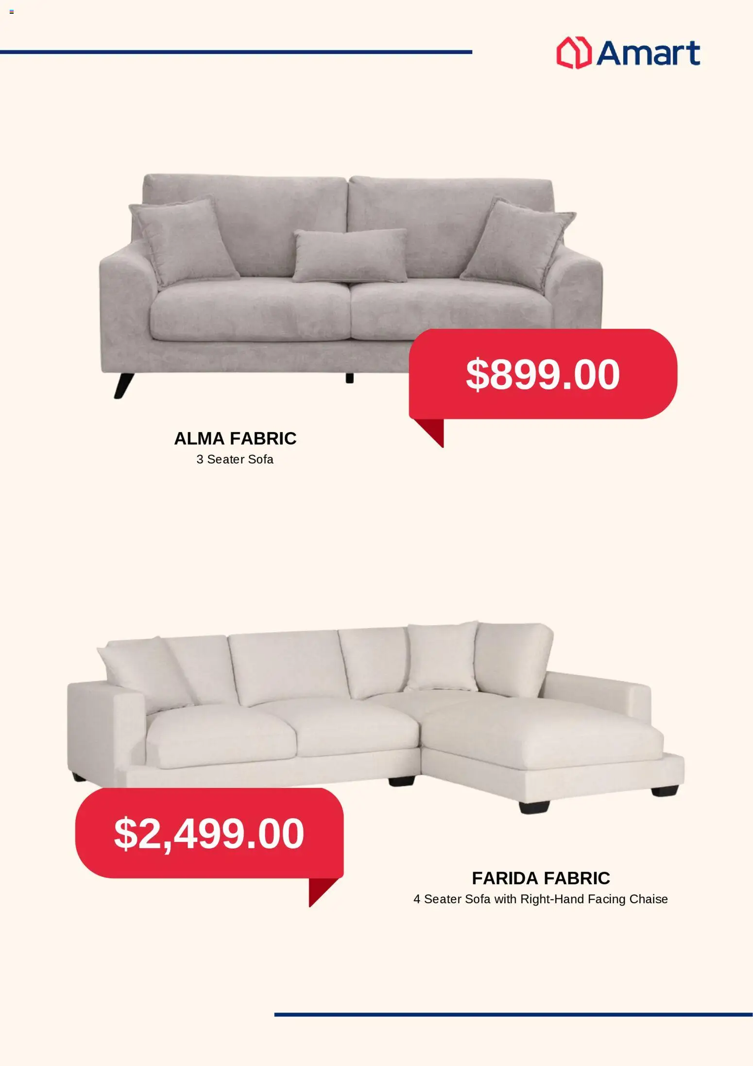 Amart Furniture catalogue - valid from 23.01.2026 | Page: 3 | Products: Sofa
