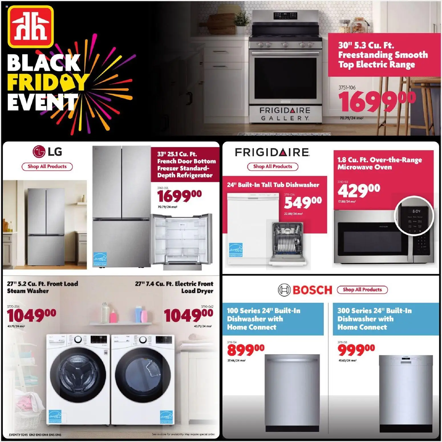 Home Hardware flyer valid from 06.11.2025 | Page: 20 | Products: Refrigerator, Oven, Microwave oven, Dishwasher