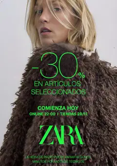 Vista previa Zara Black Friday válido desde el 27.11.2025