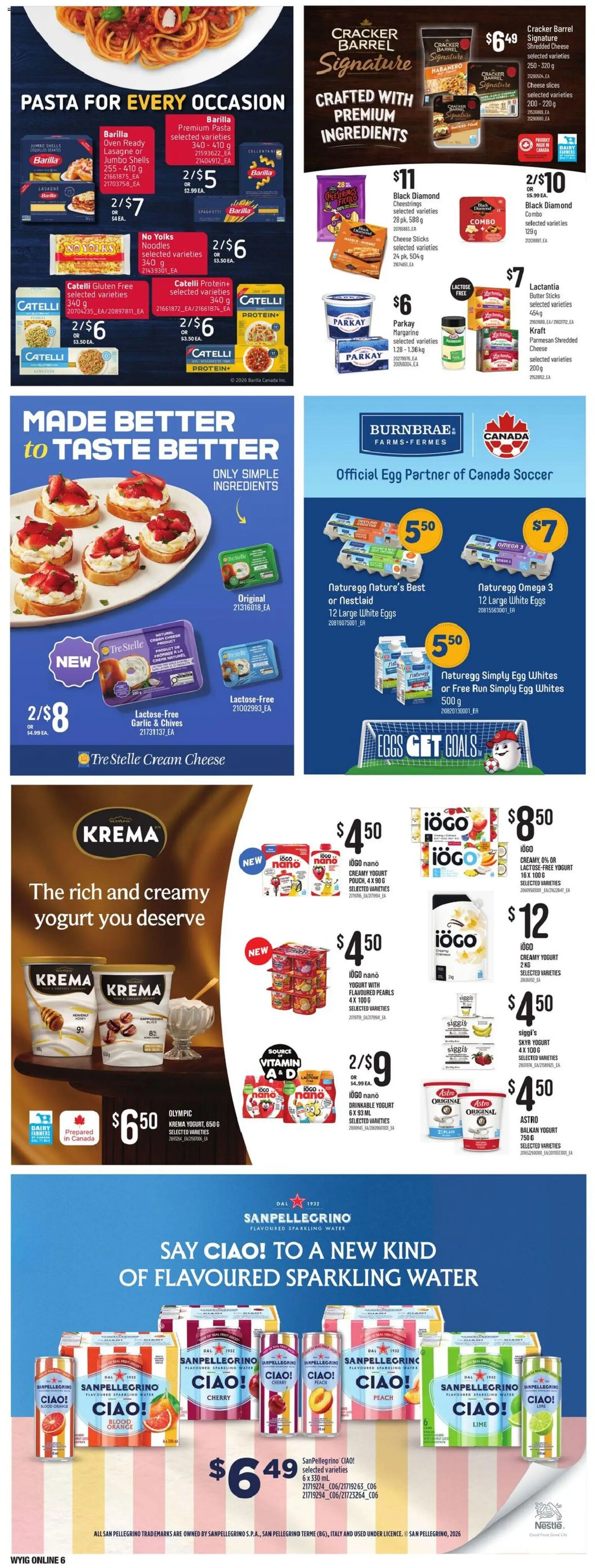 Independent Grocer flyer valid from 23.04.2026 | Page: 16 | Products: Pasta, Cream, Butter, Eggs