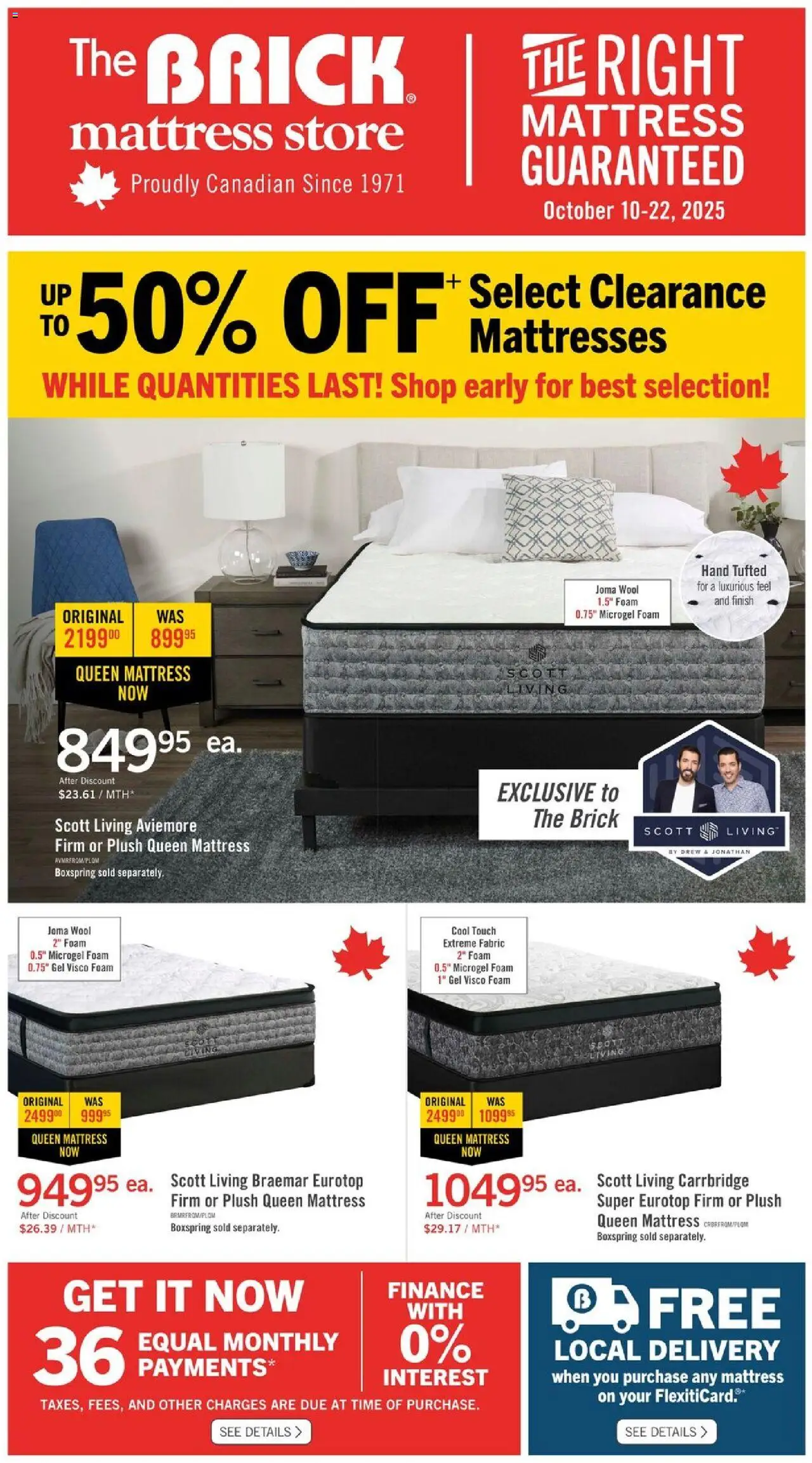 The Brick flyer valid from 10.10.2025 | Page: 4 | Products: Mattress