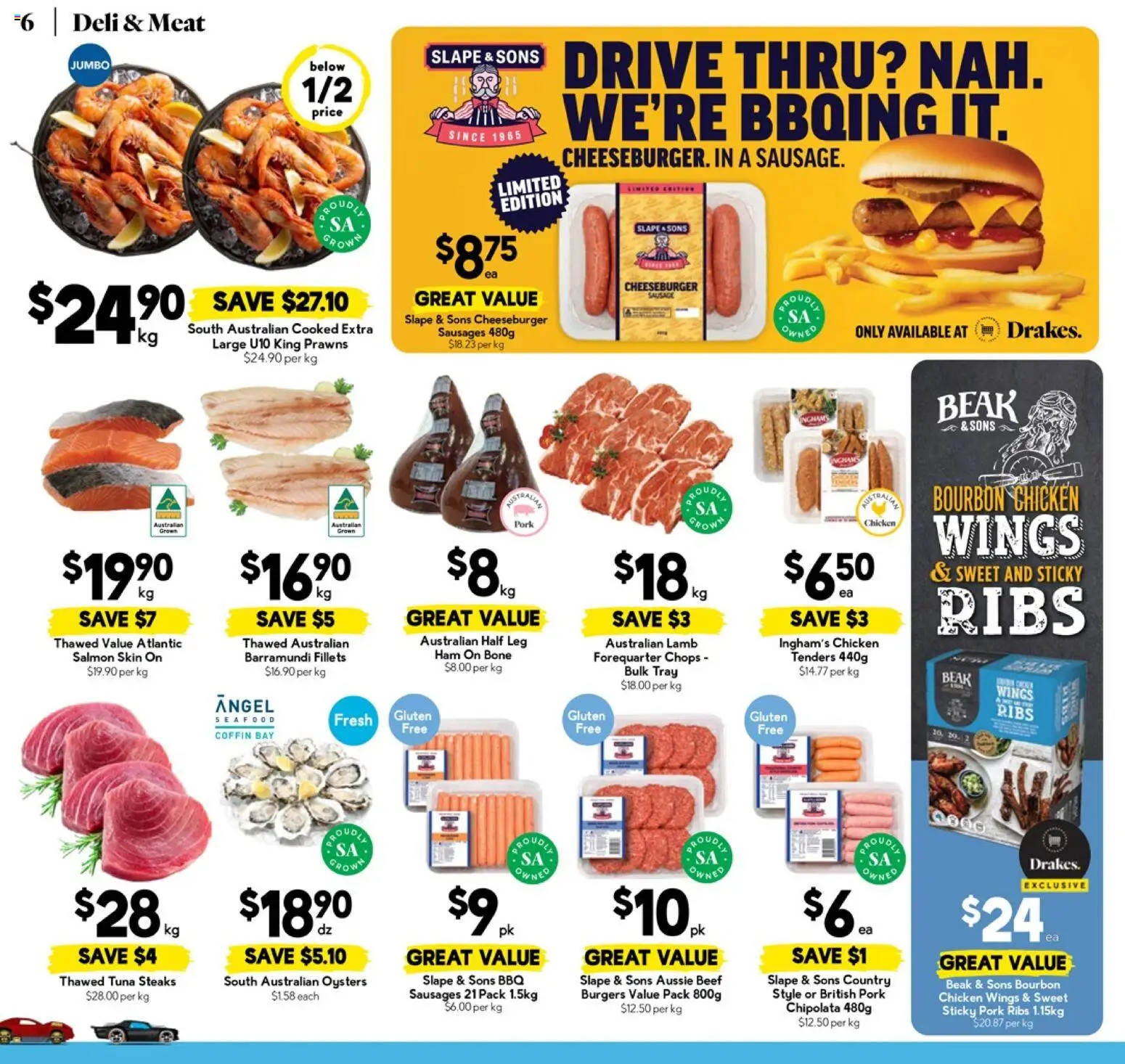 Drakes catalogue - valid from 29.10.2025 | Page: 6 | Products: Chicken, Lamb, Beef, Prawns