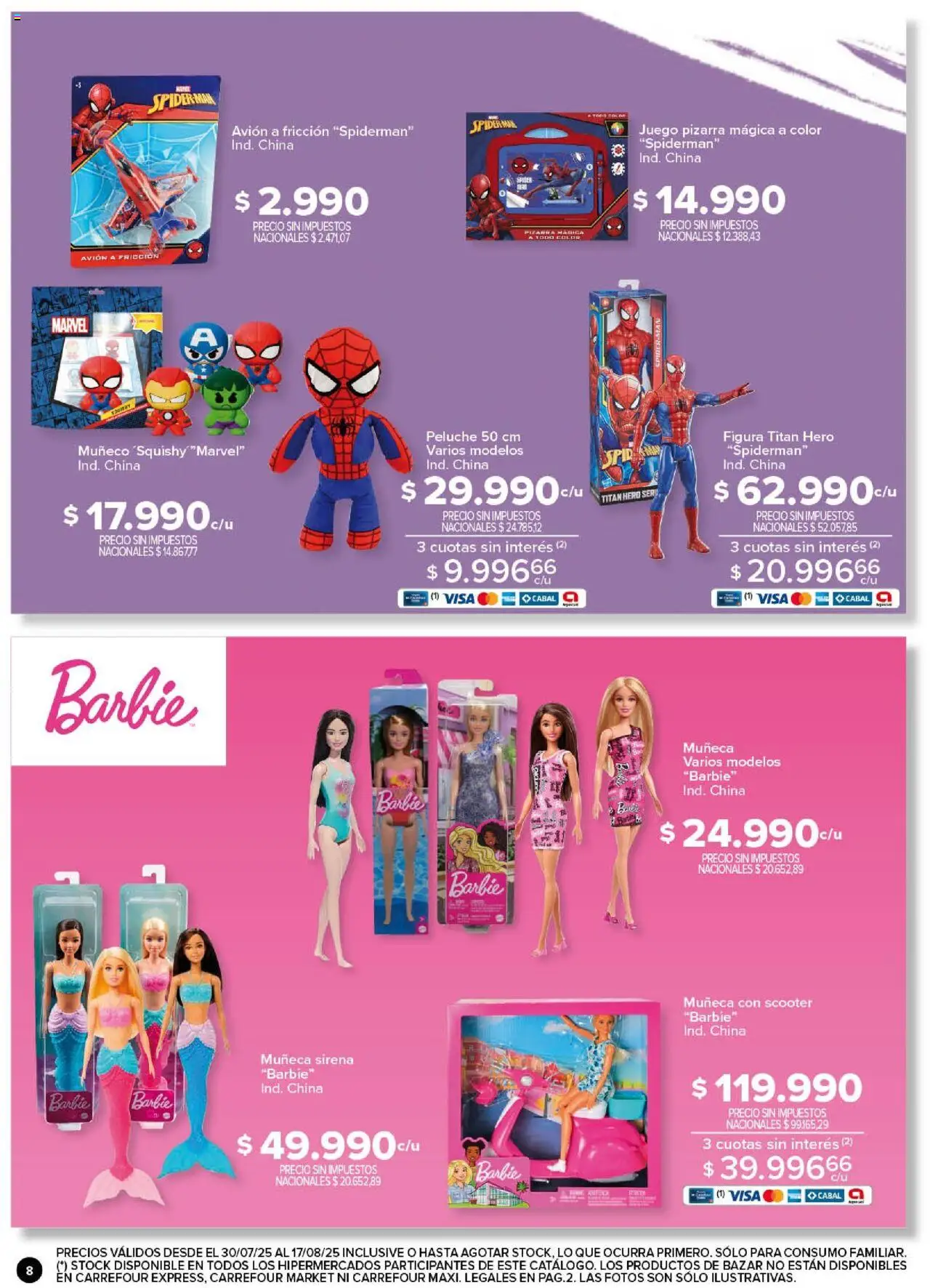 Carrefour - Día de la Niñez │ válido desde el 30.07.2025 | Página: 8 | Productos: Pizarra