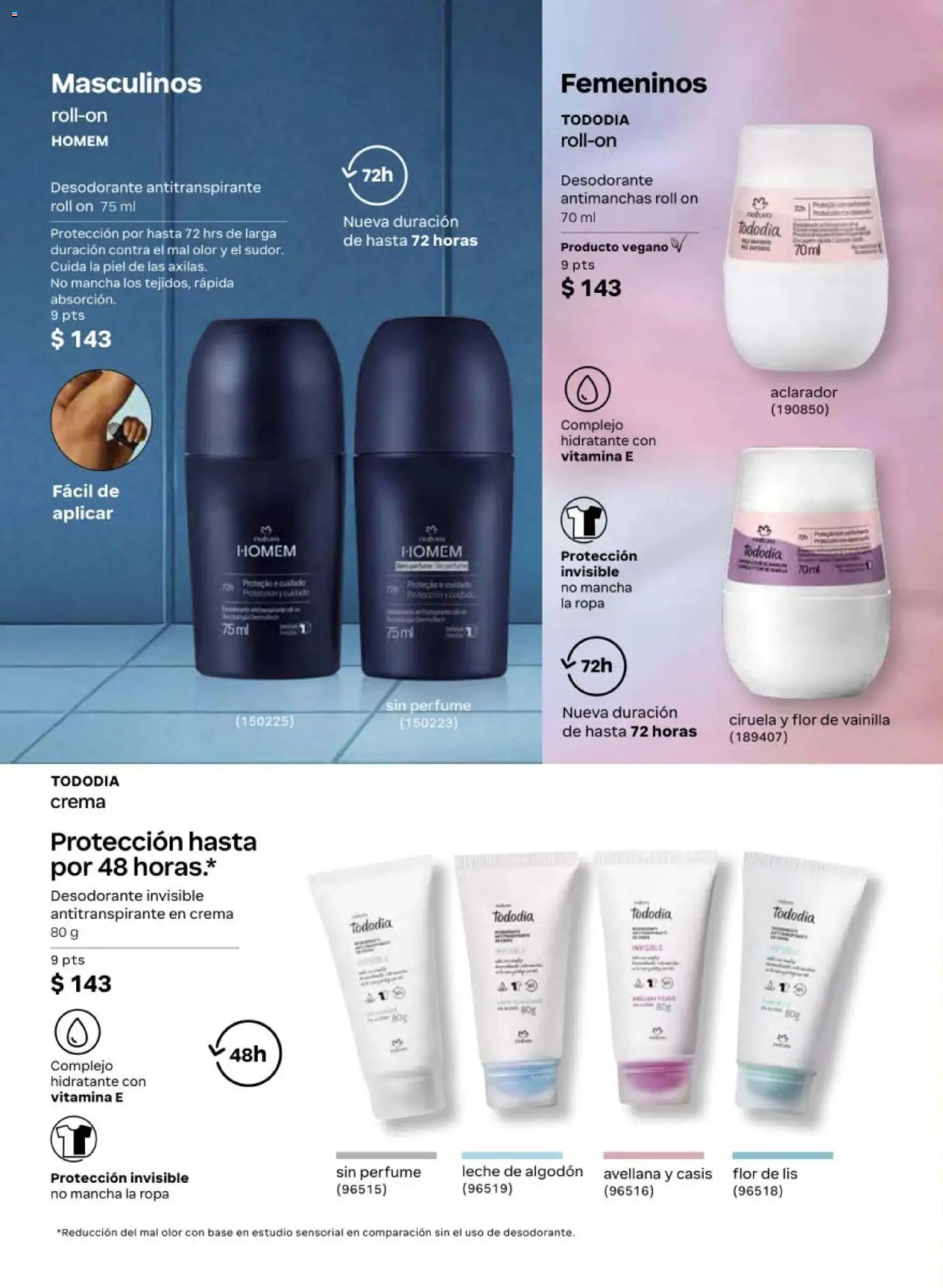 Nuevas ofertas de Natura válidas en toda la República Mexicana desde el 13.03.2026. ¡Encuentra las mejores ofertas en Natura campaña 5 2026! | Página: 148 | Productos: Desodorante, Antitranspirante, Algodón, Perfume