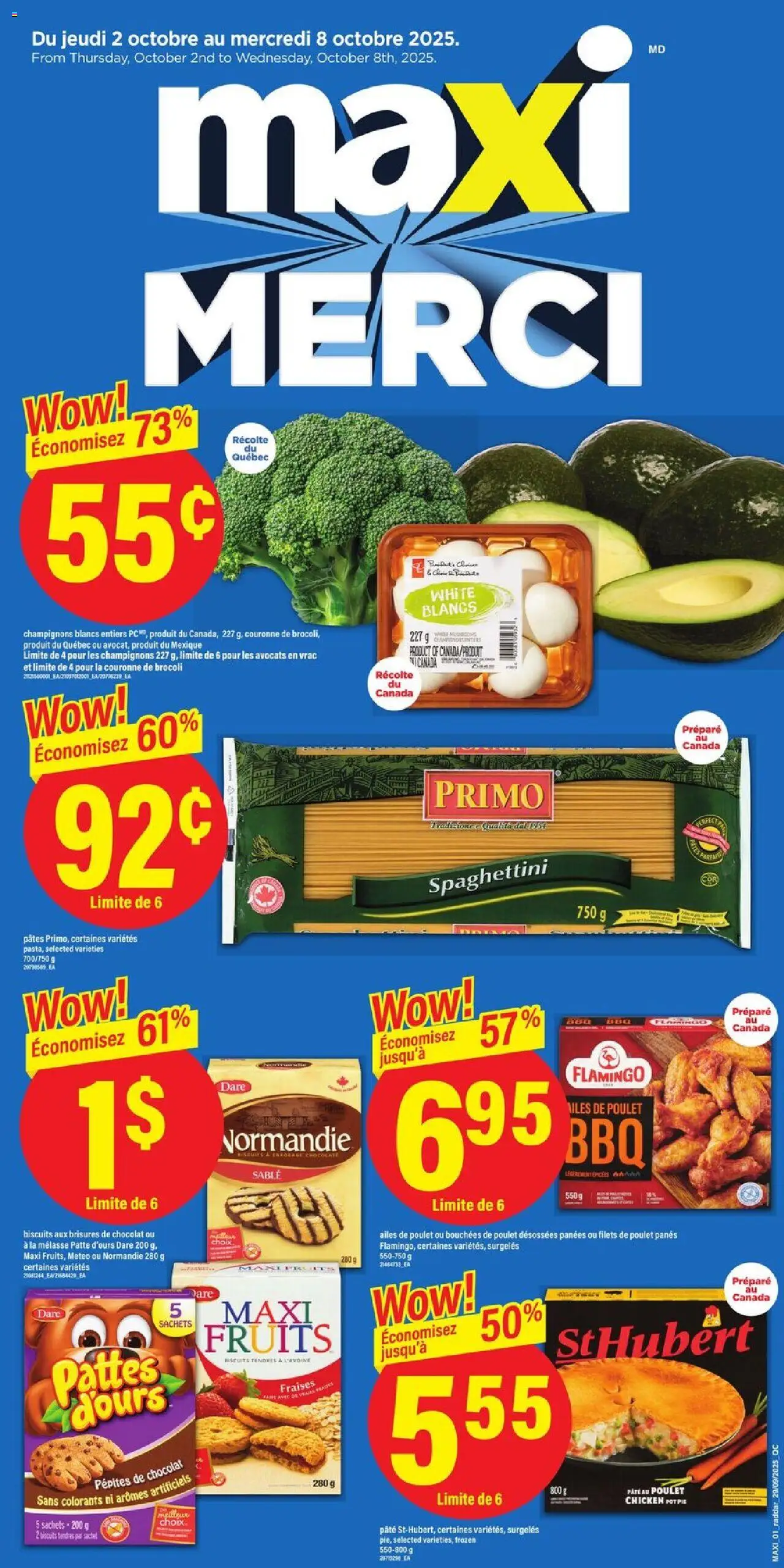 Maxi flyer valid from 02.10.2025 | Page: 1 | Products: Chocolate, Chicken