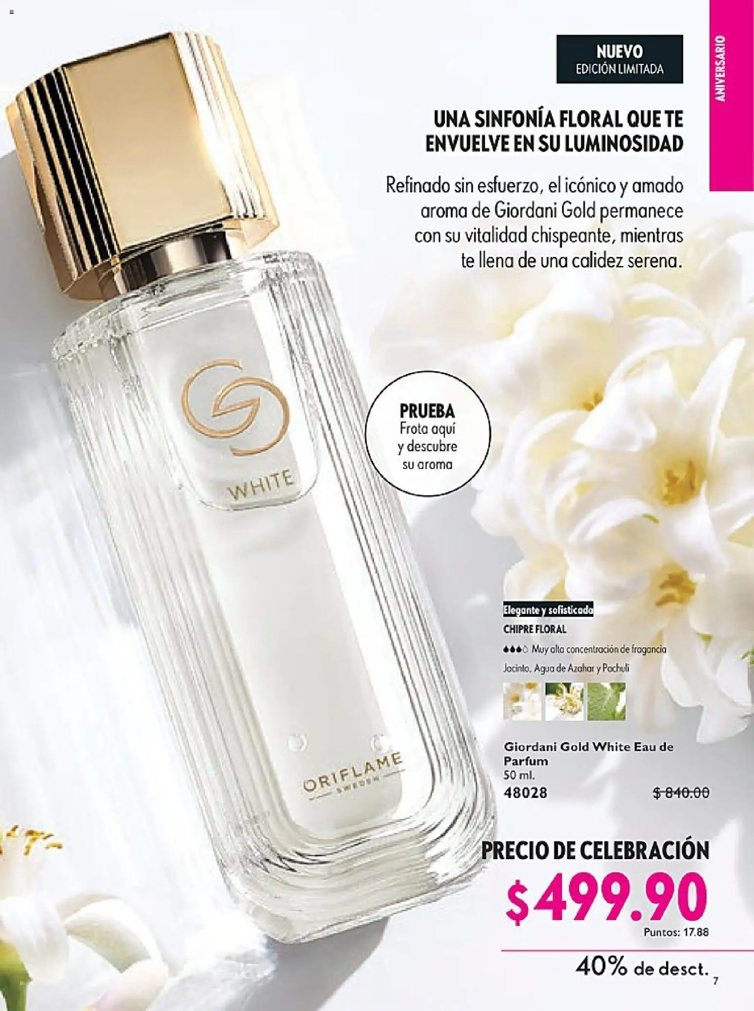 Nuevas ofertas de Oriflame válidas en toda la República Mexicana desde el 14.02.2026. ¡Encuentra las mejores ofertas en Oriflame campaña 3 2026! | Página: 7 | Productos: Agua, Té, Fragancia