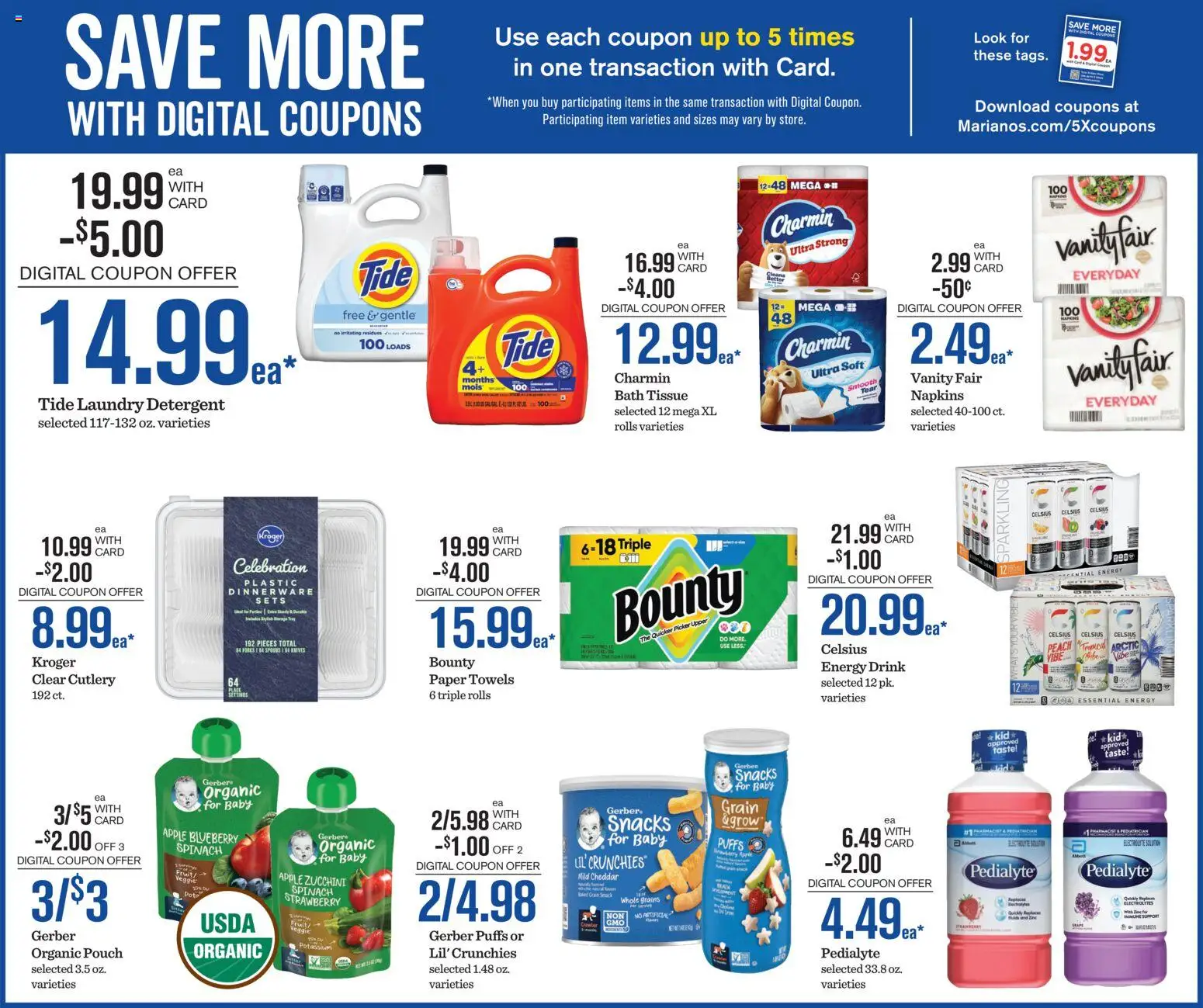 Mariano's Black Friday - valid from 19.11.2025 | Page: 12 | Products: Zucchini, Spinach, Detergent, Peach