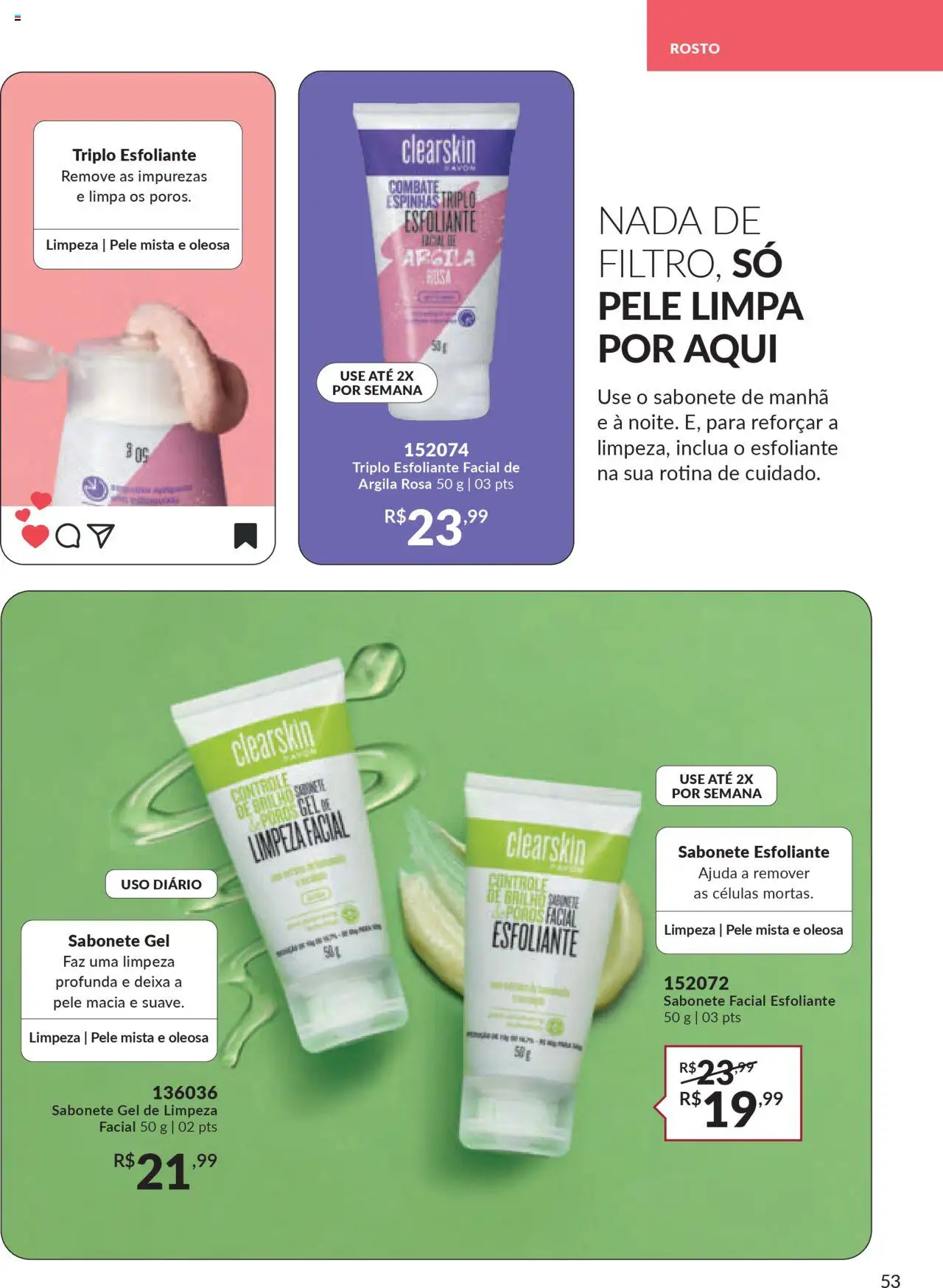 Avon Folheto - válido de 07.10.2025 | Página: 53 | Produtos: Argila, Gel de limpeza, Sabonete