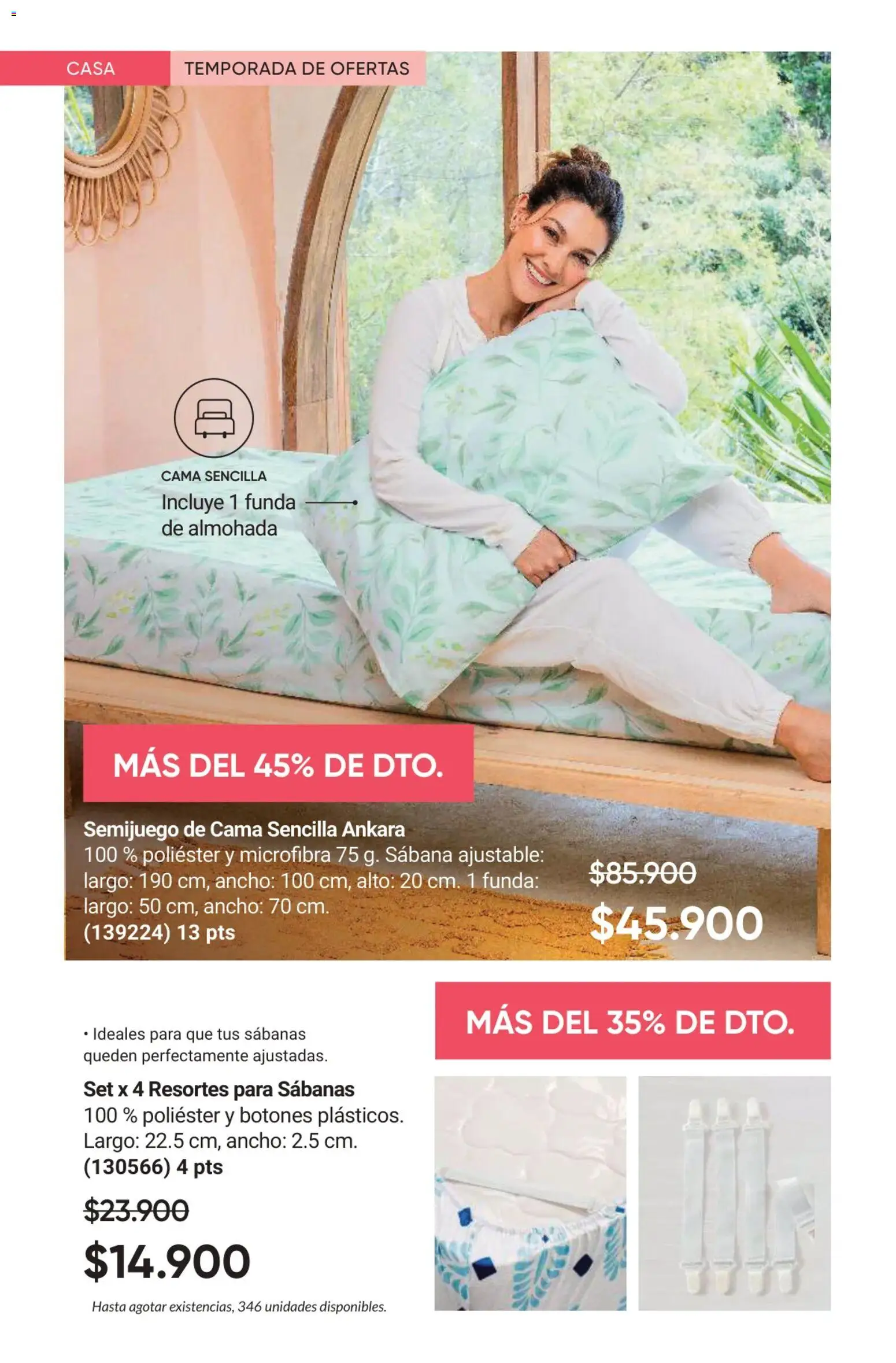 Avon revista - valida desde el 01.02.2026 | Página: 36 | Productos: Funda de almohada, Sabanas, Cama, Almohada