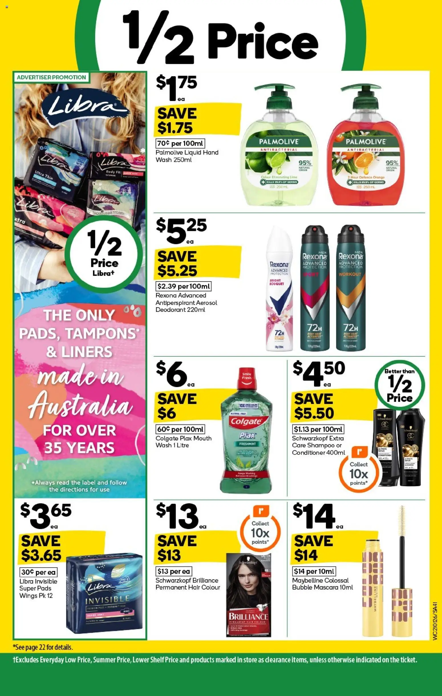 Woolworths catalogue - valid from 21.01.2026 | Page: 41 | Products: Mascara, Hair colour, Deodorant, Lime