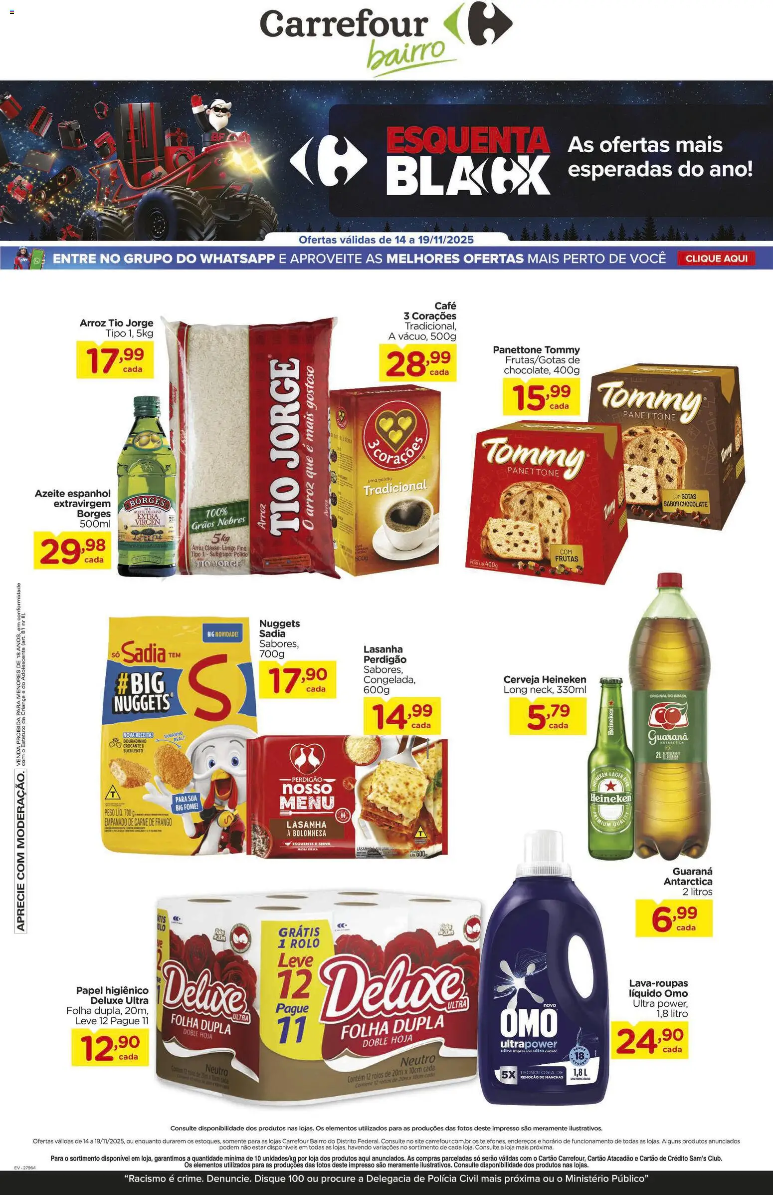 Carrefour Bairro Folheto - válido de 14.11.2025 | Página: 2 | Produtos: Arroz, Carne, Lasanha, Azeite