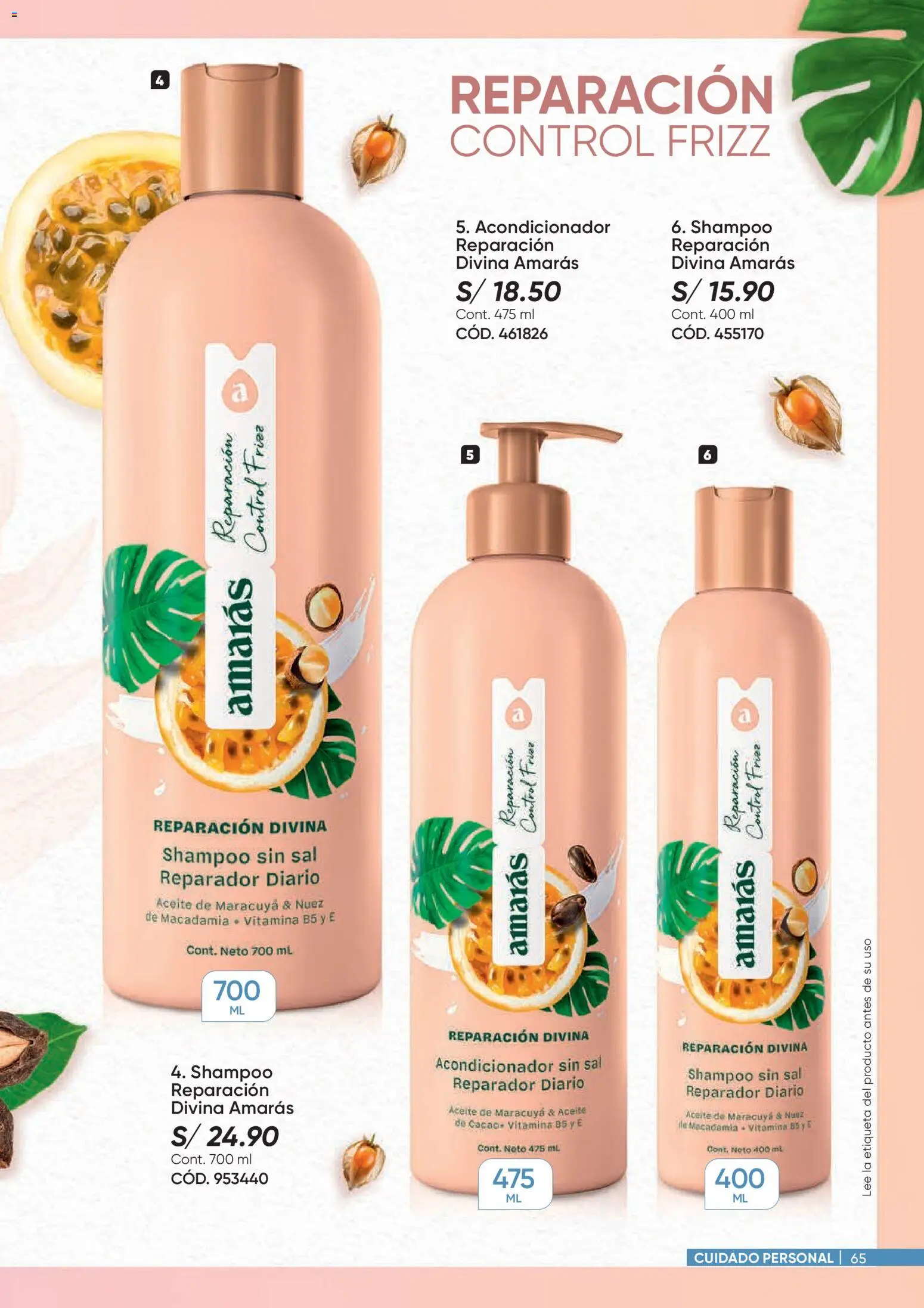 Catálogo Azzorti válido desde 26.01.2026 | Página: 65 | Productos: Shampoo, Acondicionador, Aceite