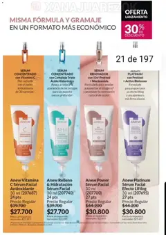 Vista previa Catálogo AVON Campaña 15/2025 válido desde el 23.10.2025 | Página: 17 | Productos: Serum, Naranjas, Radiante