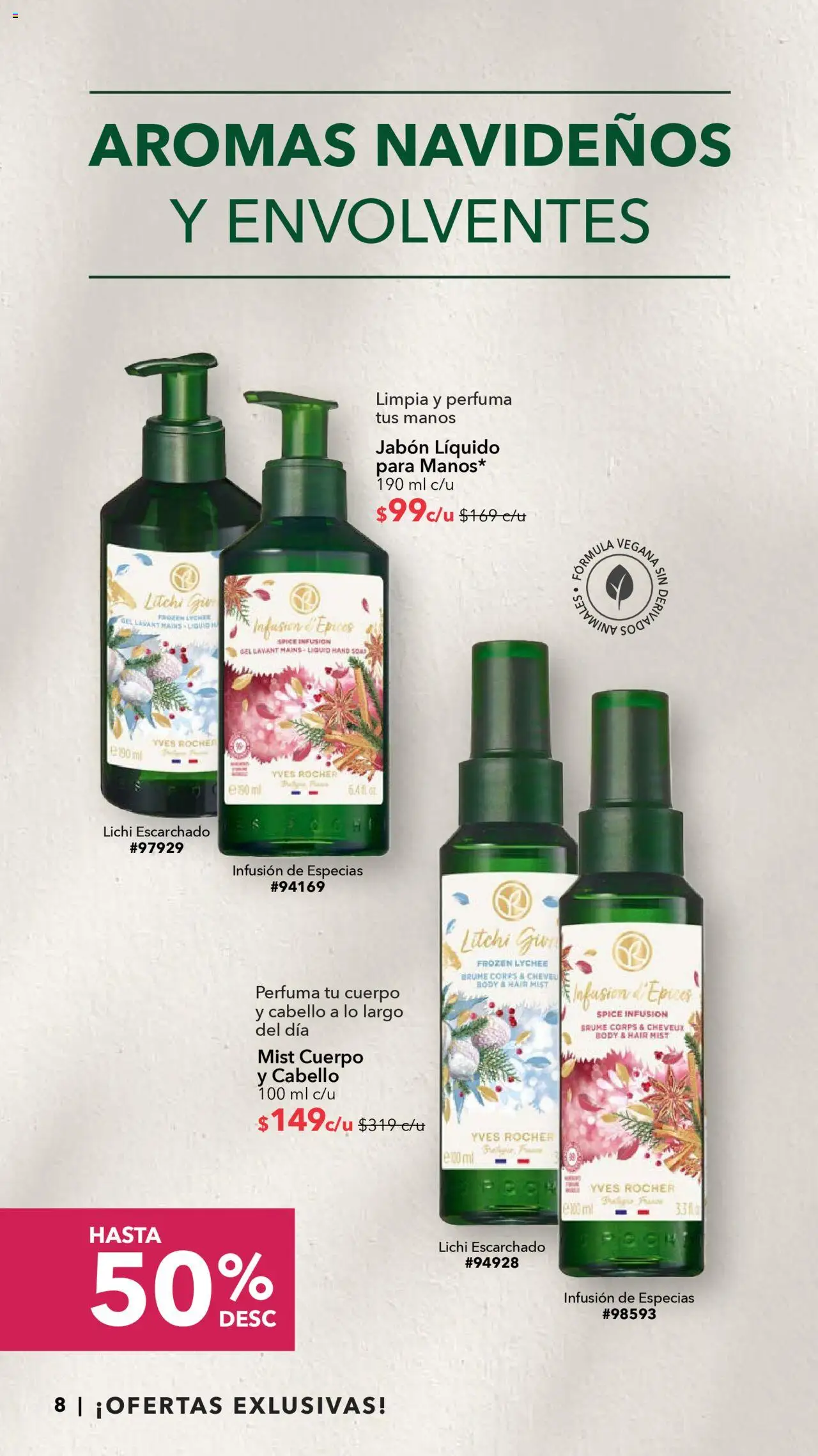 Nuevas ofertas de Yves Rocher válidas en toda la República Mexicana desde el 05.08.2025. ¡Encuentra las mejores ofertas en Yves Rocher - Ofertas Imperdibles este Verano! | Página: 8 | Productos: Jabón líquido, Body, Jabón