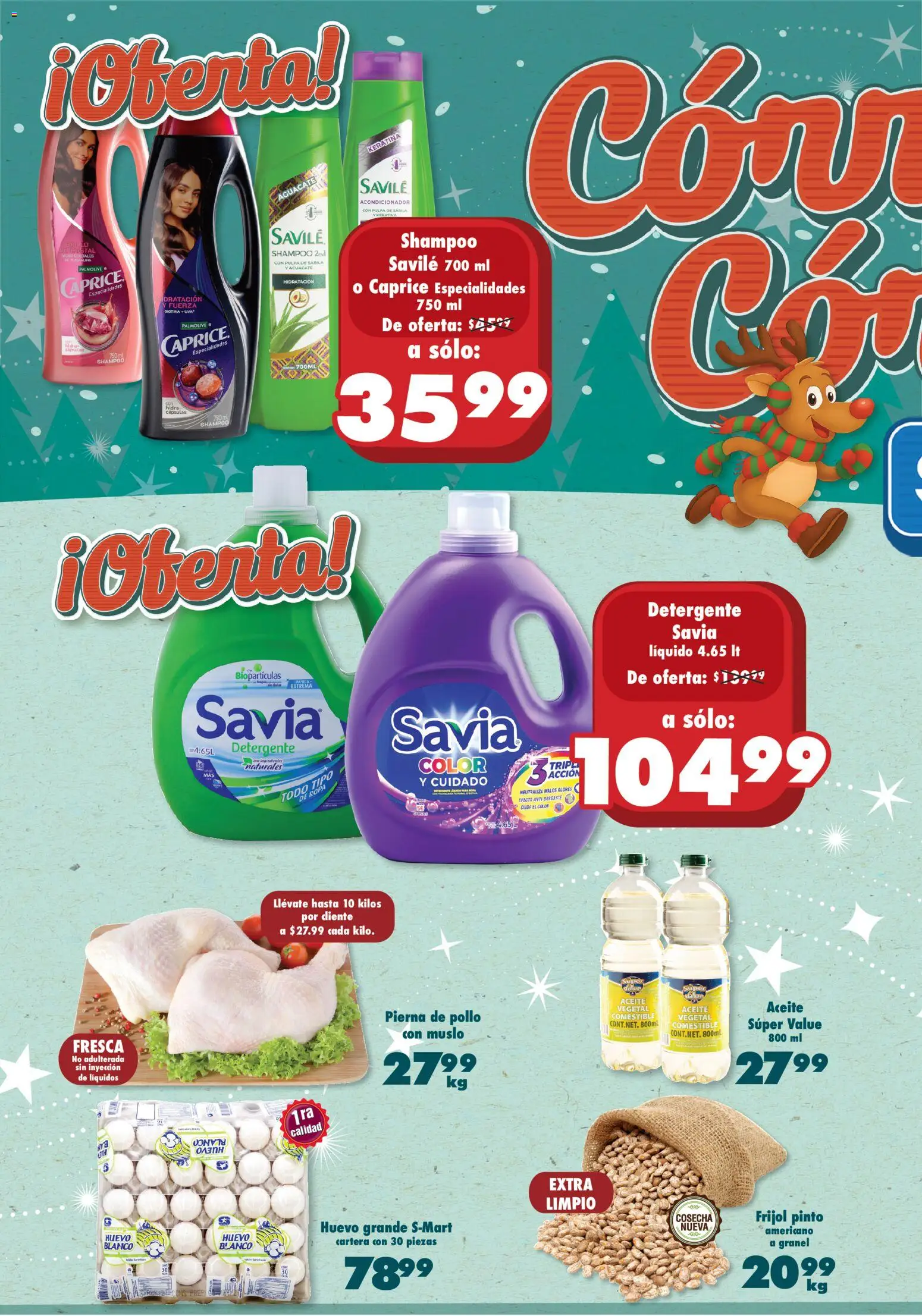 Nuevas ofertas de S-Mart válidas en toda la República Mexicana desde el 28.11.2025. ¡Encuentra las mejores ofertas en S-Mart folleto Juárez! | Página: 2 | Productos: Huevo, Aceite, Aguacate, Acondicionador