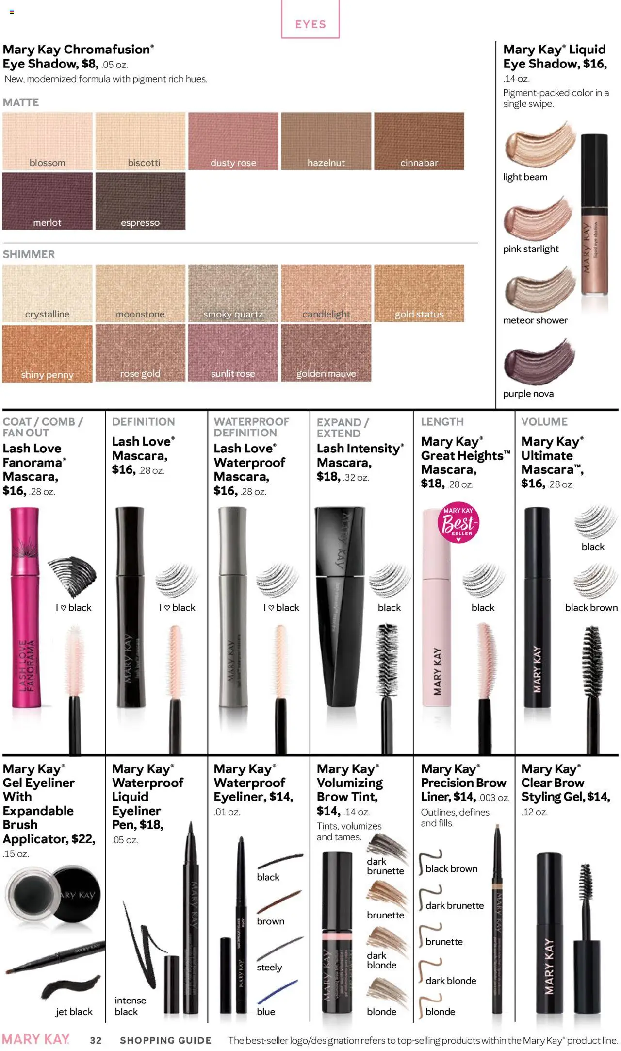 Mary Kay The Look Fall/Holiday 2025 - valid from 16.09.2025 | Page: 32 | Products: Shower, Eyeliner, Coat, Fan