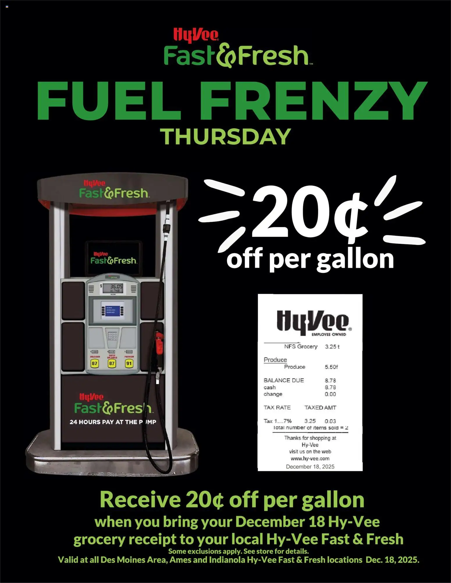 HyVee Fuel Frenzy - valid from 18.12.2025 | Page: 1
