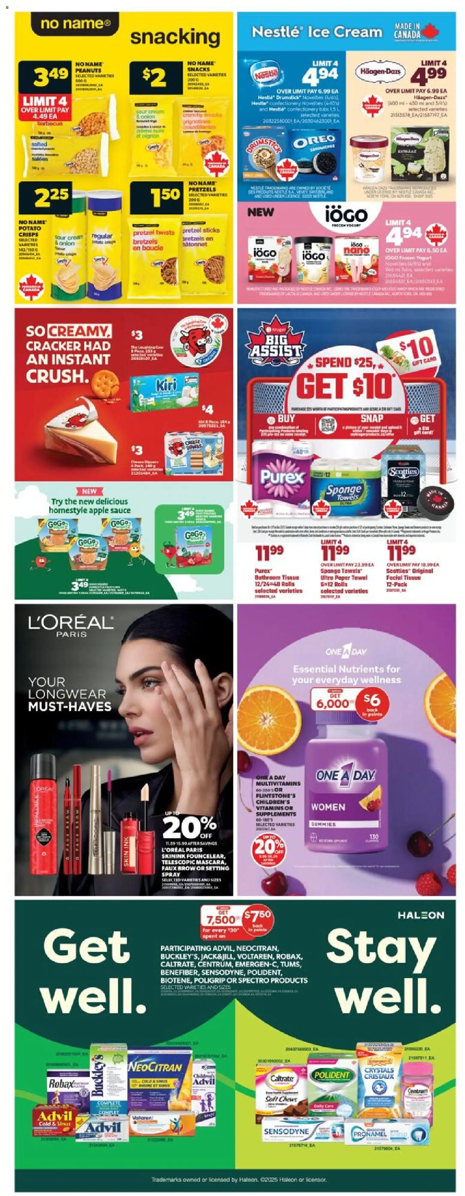 Real Canadian Superstore flyer valid from 23.10.2025 | Page: 36 | Products: Sour cream, Ice cream, Sponge, Yogurt