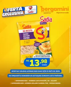 Supermercado Bergamini - Ofertas Sadia e Perdigão - Pré-Visualização do folheto da loja Supermercado Bergamini, válido de 31.10.2025 | Página: 7
