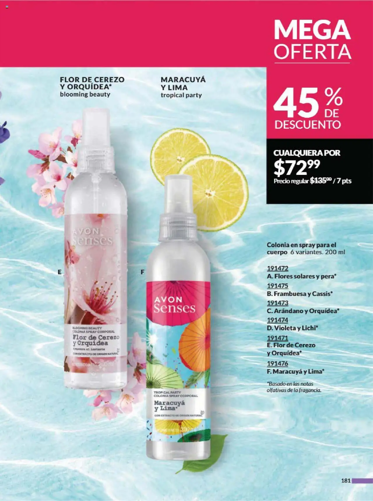 Nuevas ofertas de AVON válidas en toda la República Mexicana desde el 13.09.2025. ¡Encuentra las mejores ofertas en AVON - Campaña 14 2025! | Página: 229 | Productos: Pera, Lima