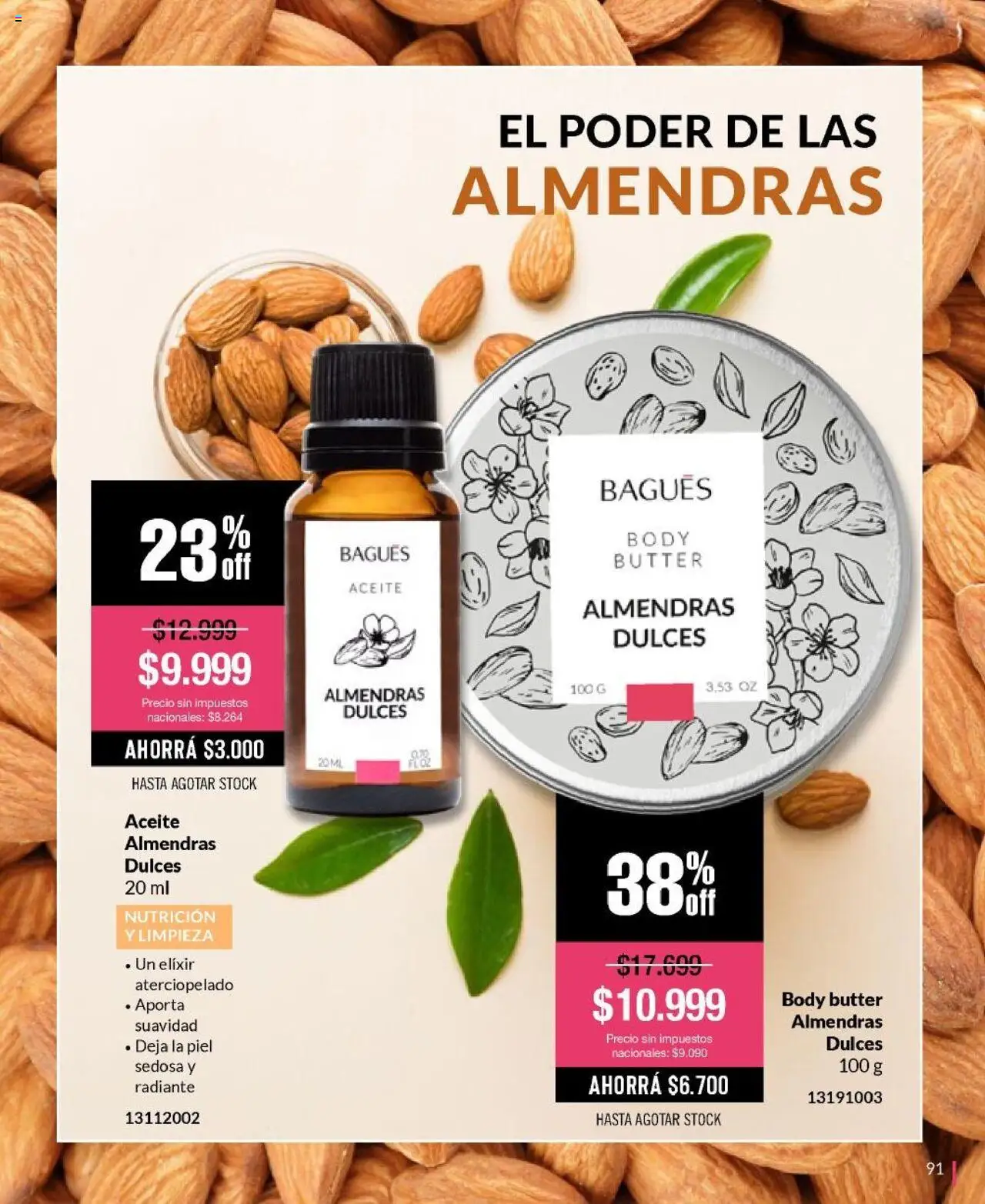 Bagués - Catálogo │ válido desde el 22.09.2025 | Página: 91 | Productos: Body, Almendras, Aceite, Radiante