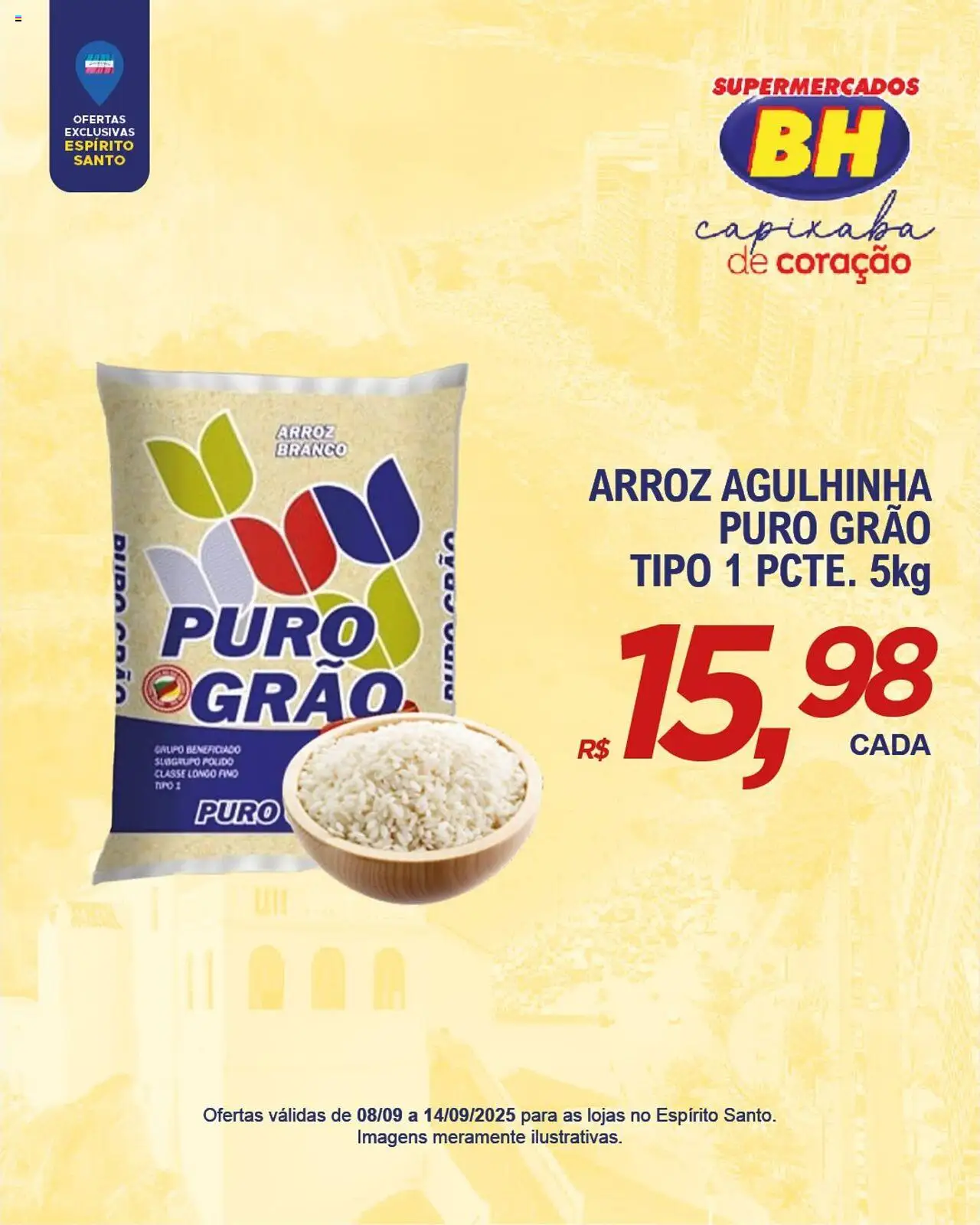 Supermercados BH Folheto - válido de 08.09.2025 | Página: 6 | Produtos: Arroz