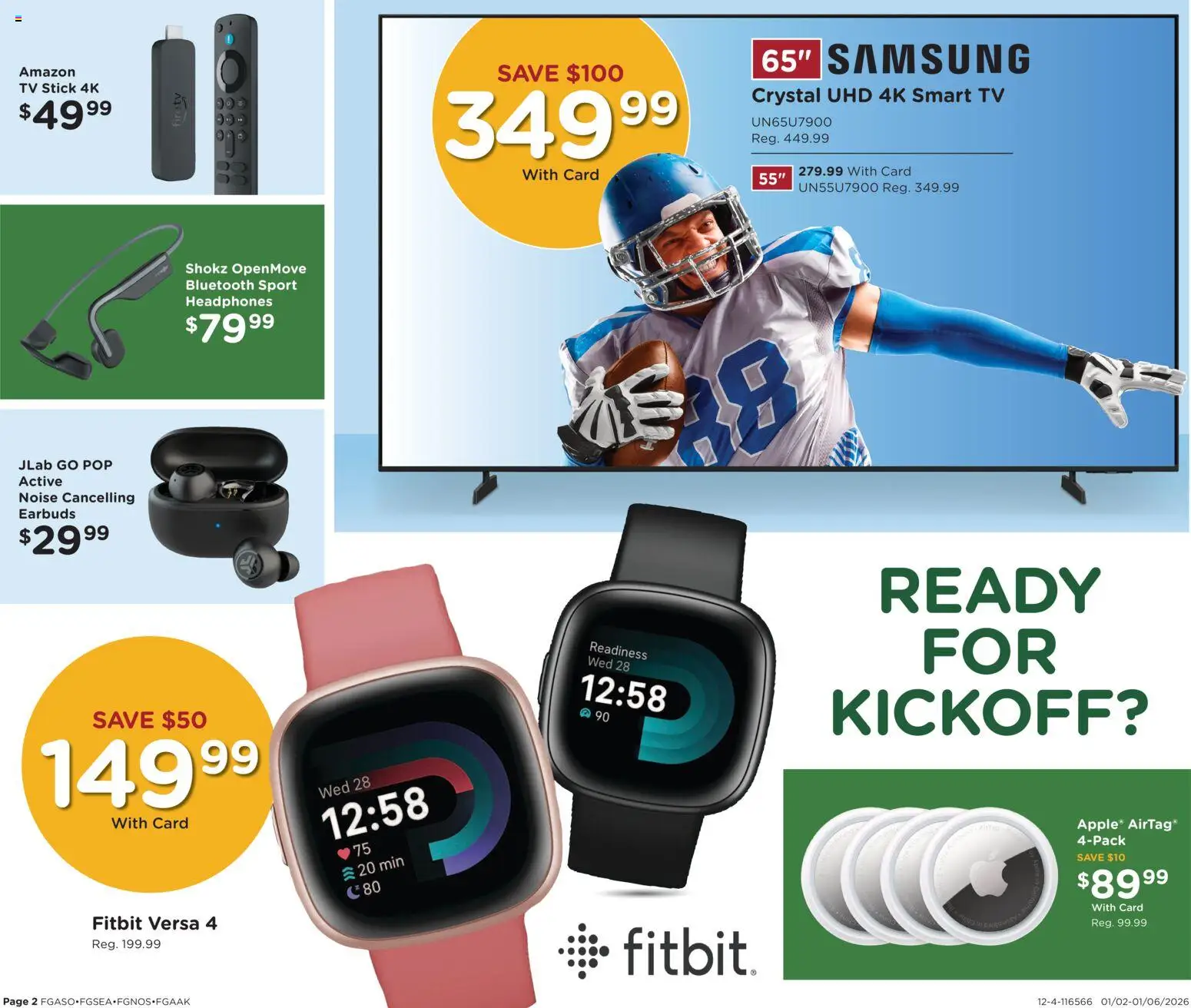 Fred Meyer Home & Apparel - valid from 02.01.2026 | Page: 3 | Products: Tv, Headphones