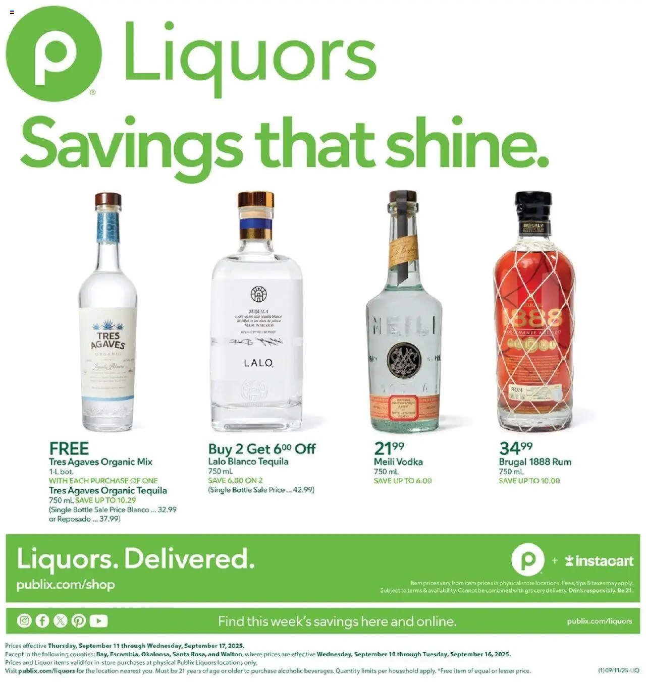 Publix Liquor - valid from 11.09.2025 | Page: 1 | Products: Vodka