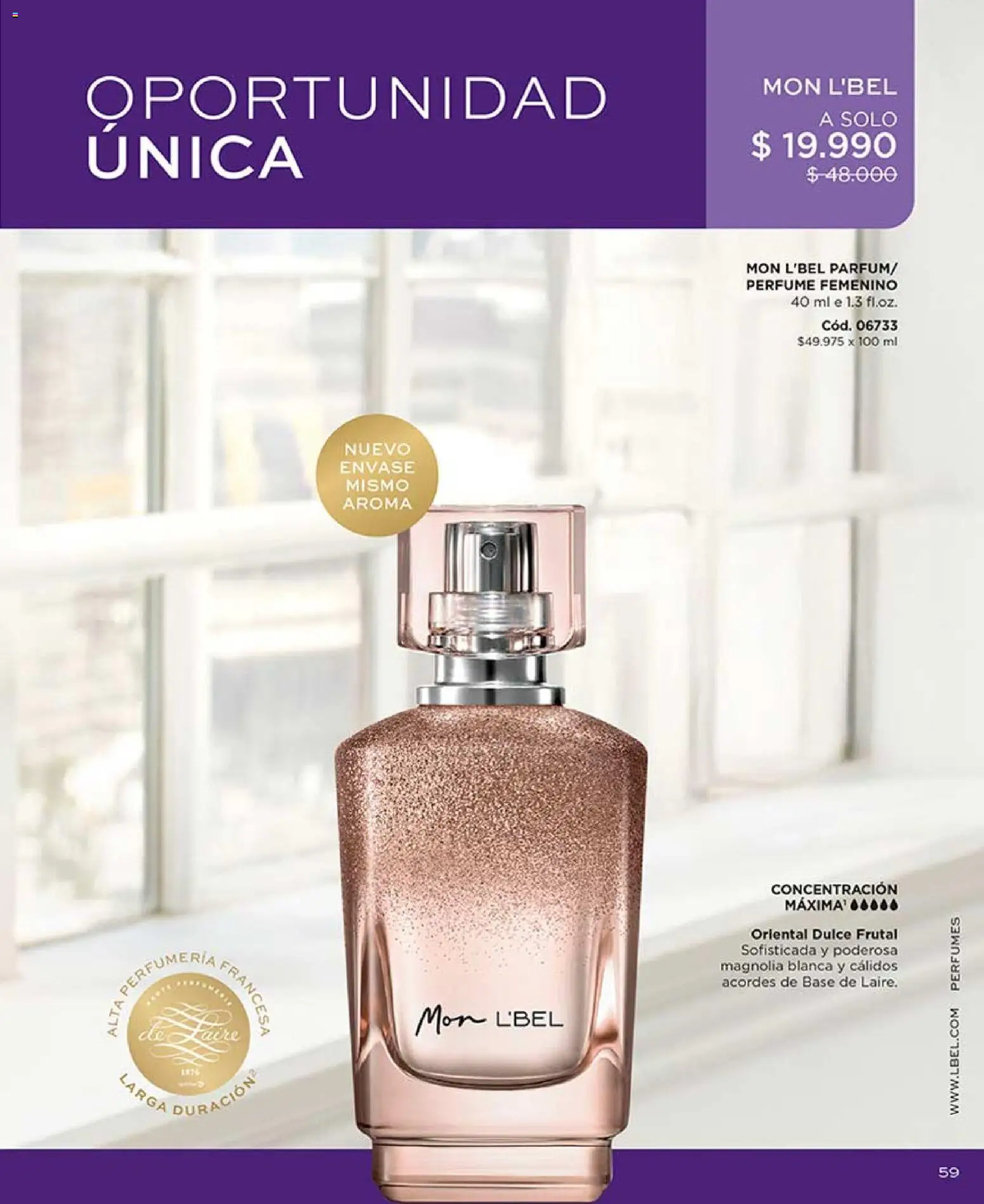 L'Bel Campaña 8 │ válido desde el 29.04.2026 | Página: 61 | Productos: Perfume, Base