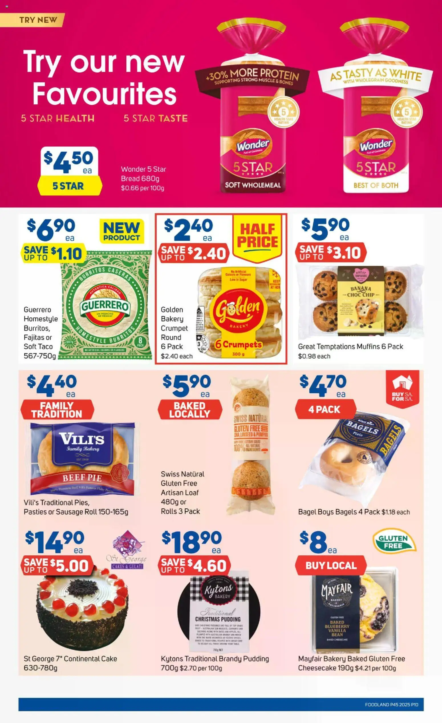 Foodland catalogue - valid from 05.11.2025 | Page: 10 | Products: Crumpets, Muffins, Pudding, Sausage