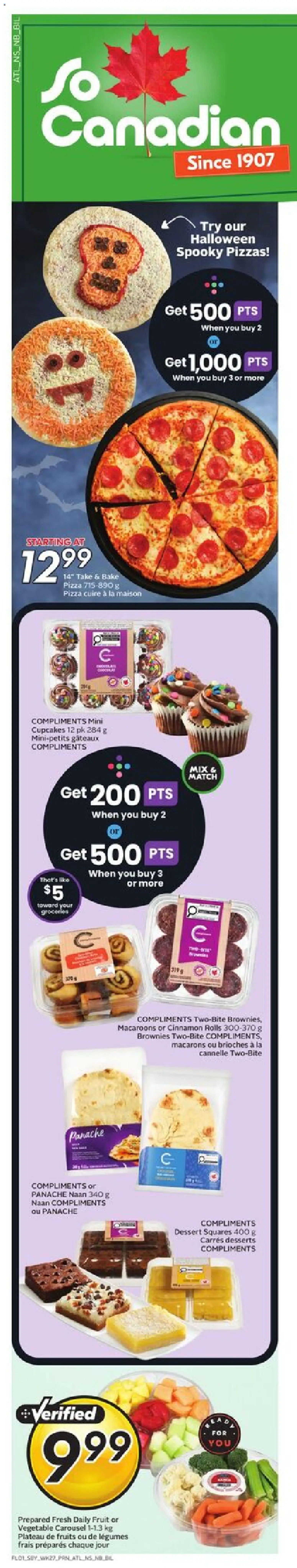 Sobeys flyer valid from 30.10.2025 | Page: 2 | Products: Pizza