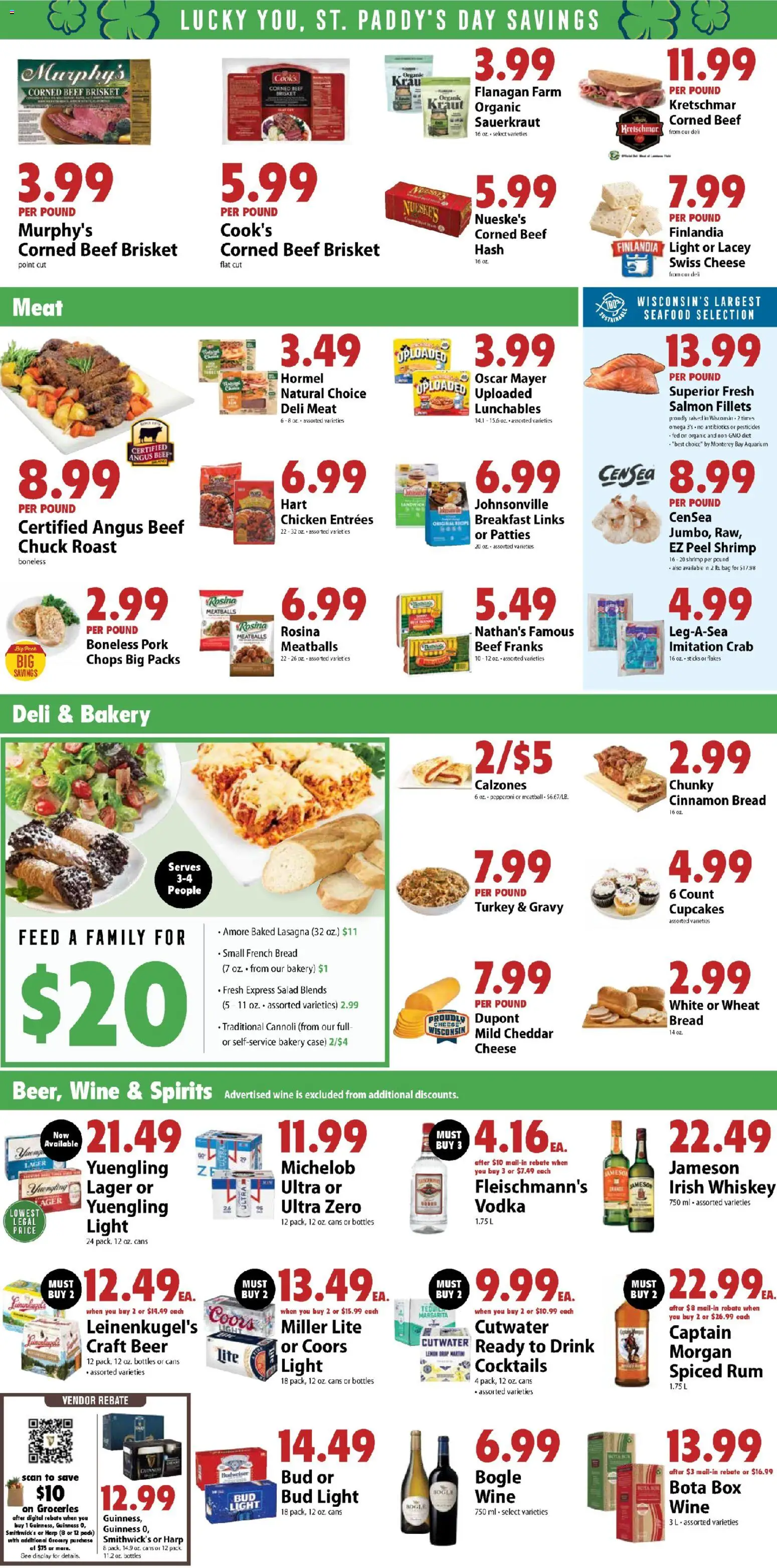 Festival Foods Weekly Ad - valid from 04.03.2026 | Page: 3 | Products: Bakery, Cheese, Vodka, Salad