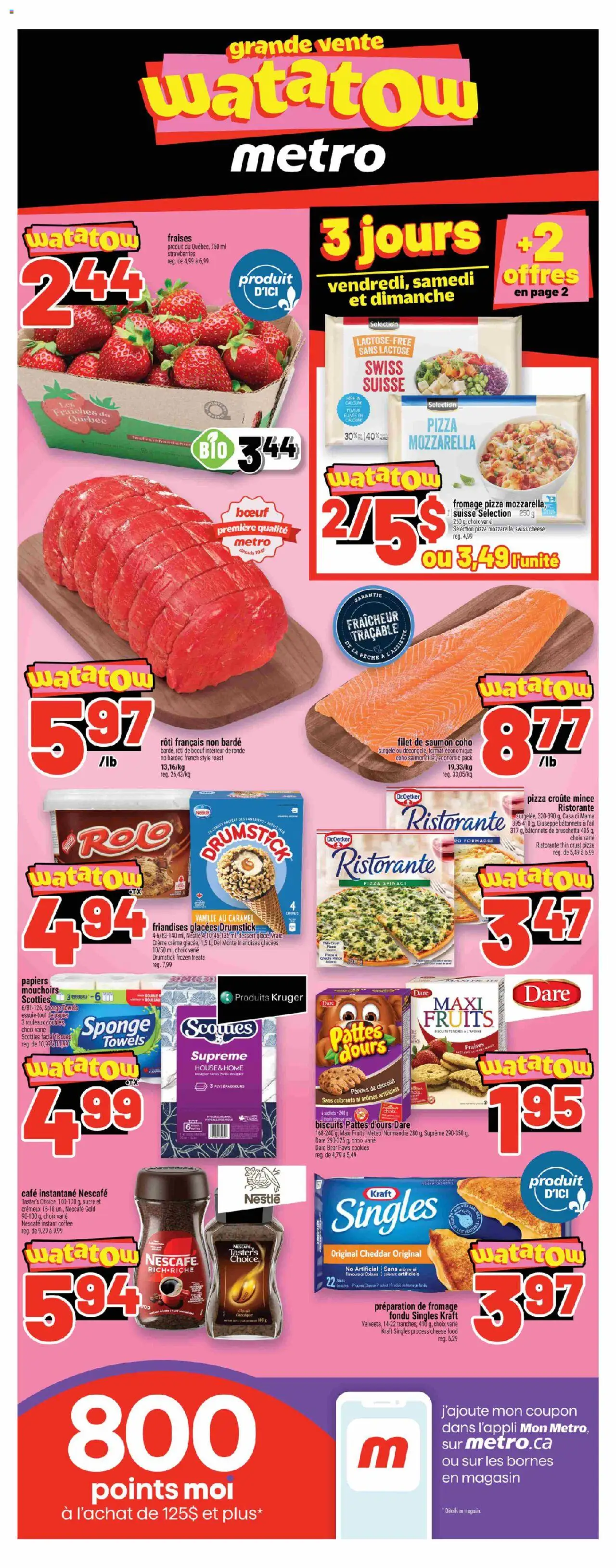 Metro flyer valid from 21.08.2025 | Page: 1 | Products: Sponge, Cheese, Coffee, Pizza