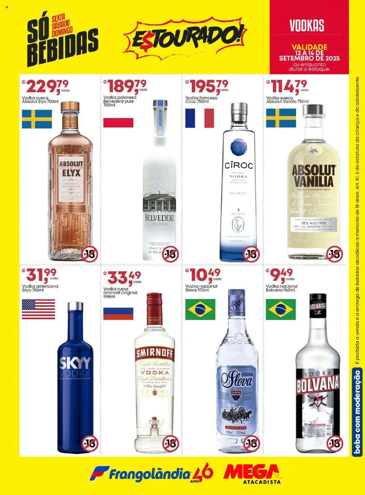 Frangolândia Folheto - válido de 12.09.2025 | Página: 3 | Produtos: Vodka