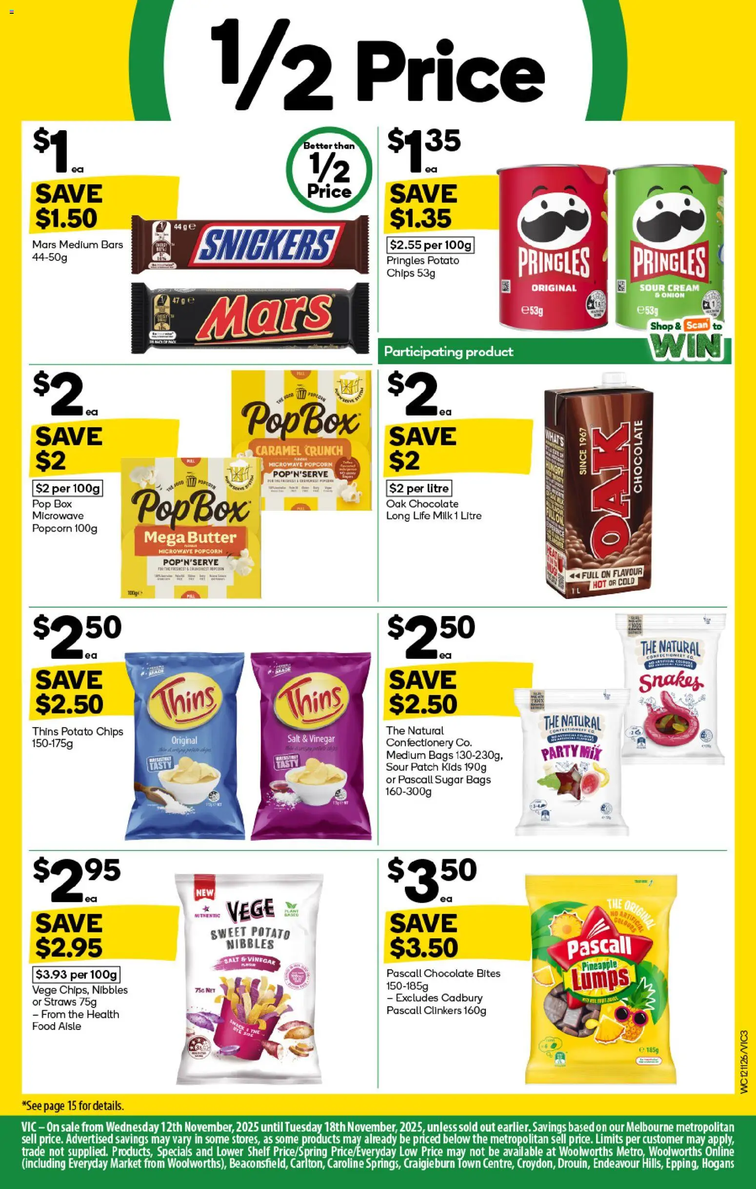Woolworths catalogue - valid from 12.11.2025 | Page: 3 | Products: Chocolate, Cream, Salt, Straws